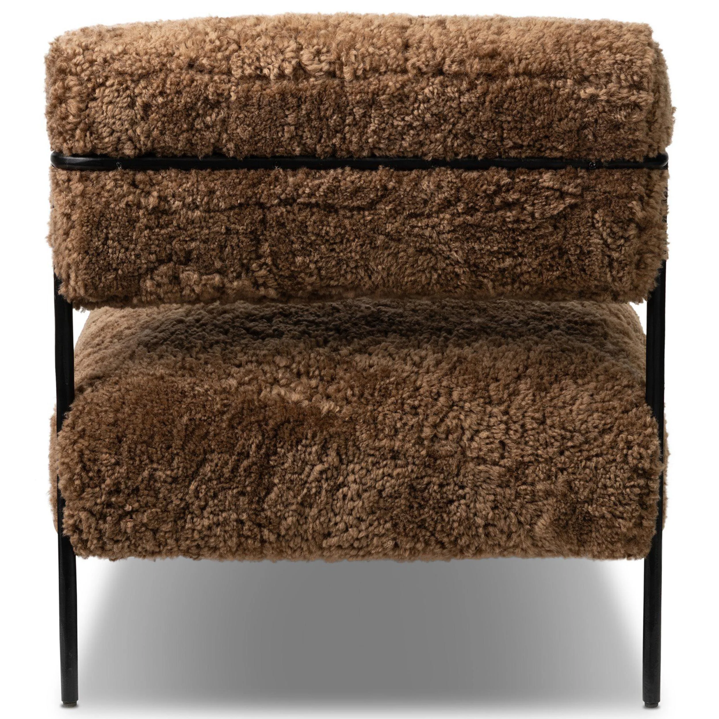 Fenn Chair, Amber Shearling by Four Hands - Image 4