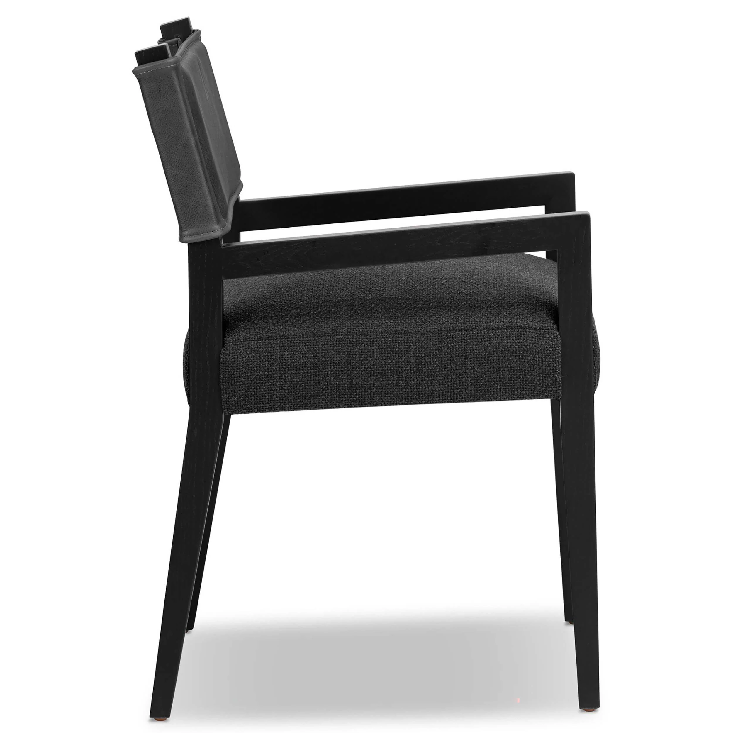 Ferris Dining Arm Chair, Palermo Black by Four Hands - Image 3