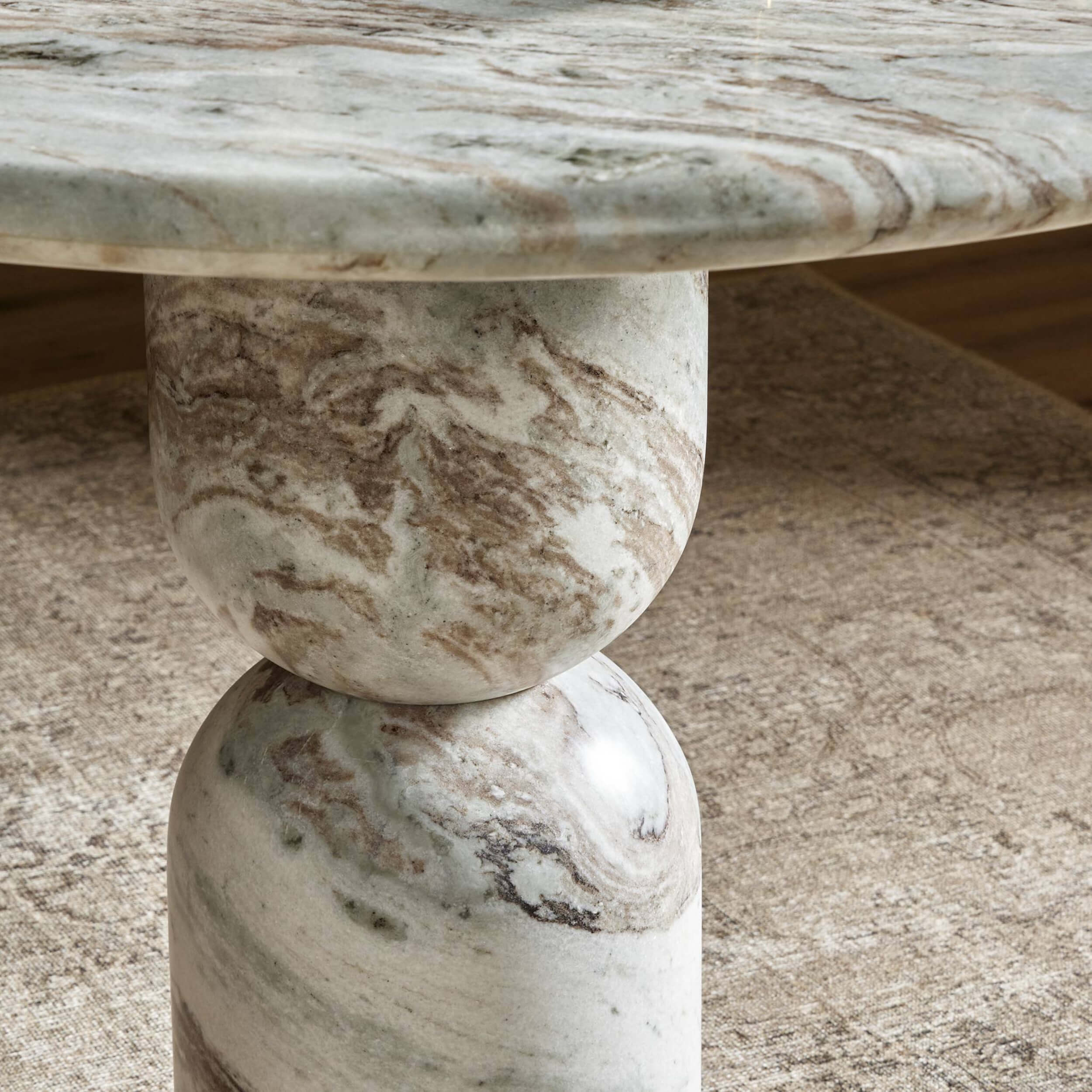 Figueroa Dining Table, Sawar Marble by Amber Lewis x Four Hands - Image 4