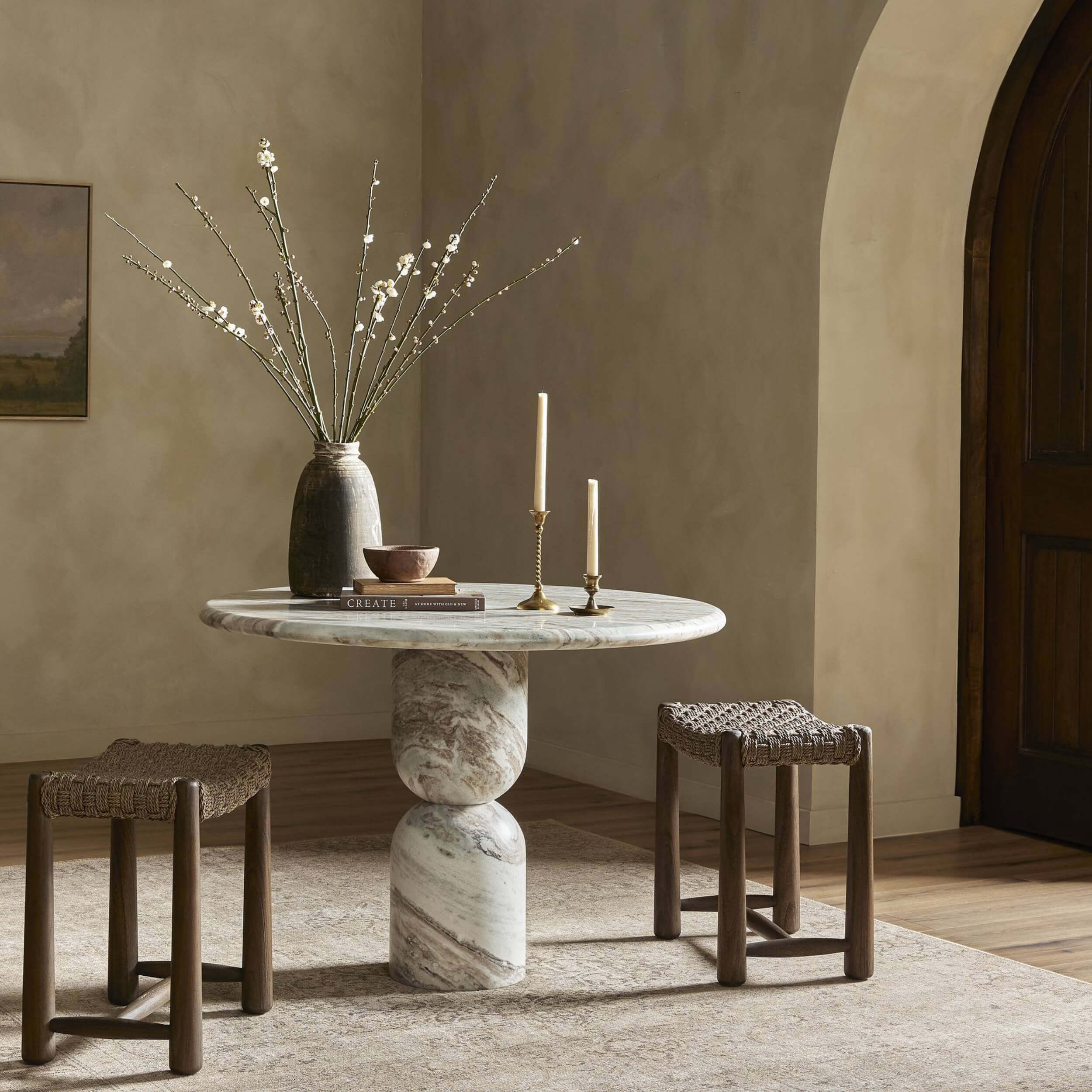 Figueroa Dining Table, Sawar Marble by Amber Lewis x Four Hands - Image 5