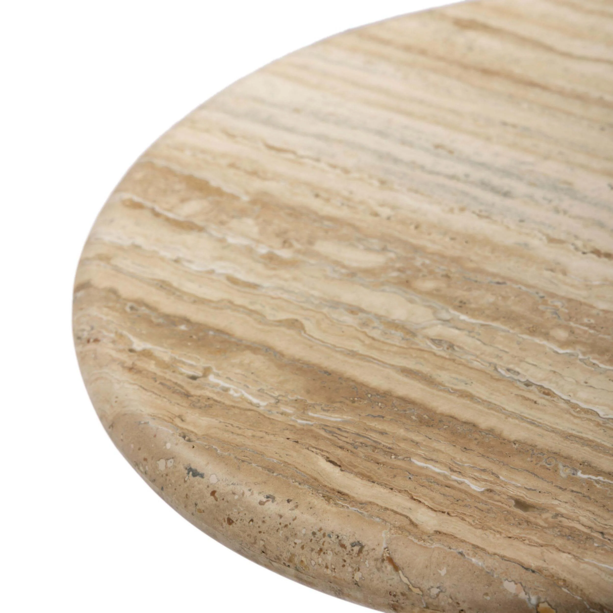 Figueroa End Table, Light Beige Travertine by Amber Lewis x Four Hands - Image 3