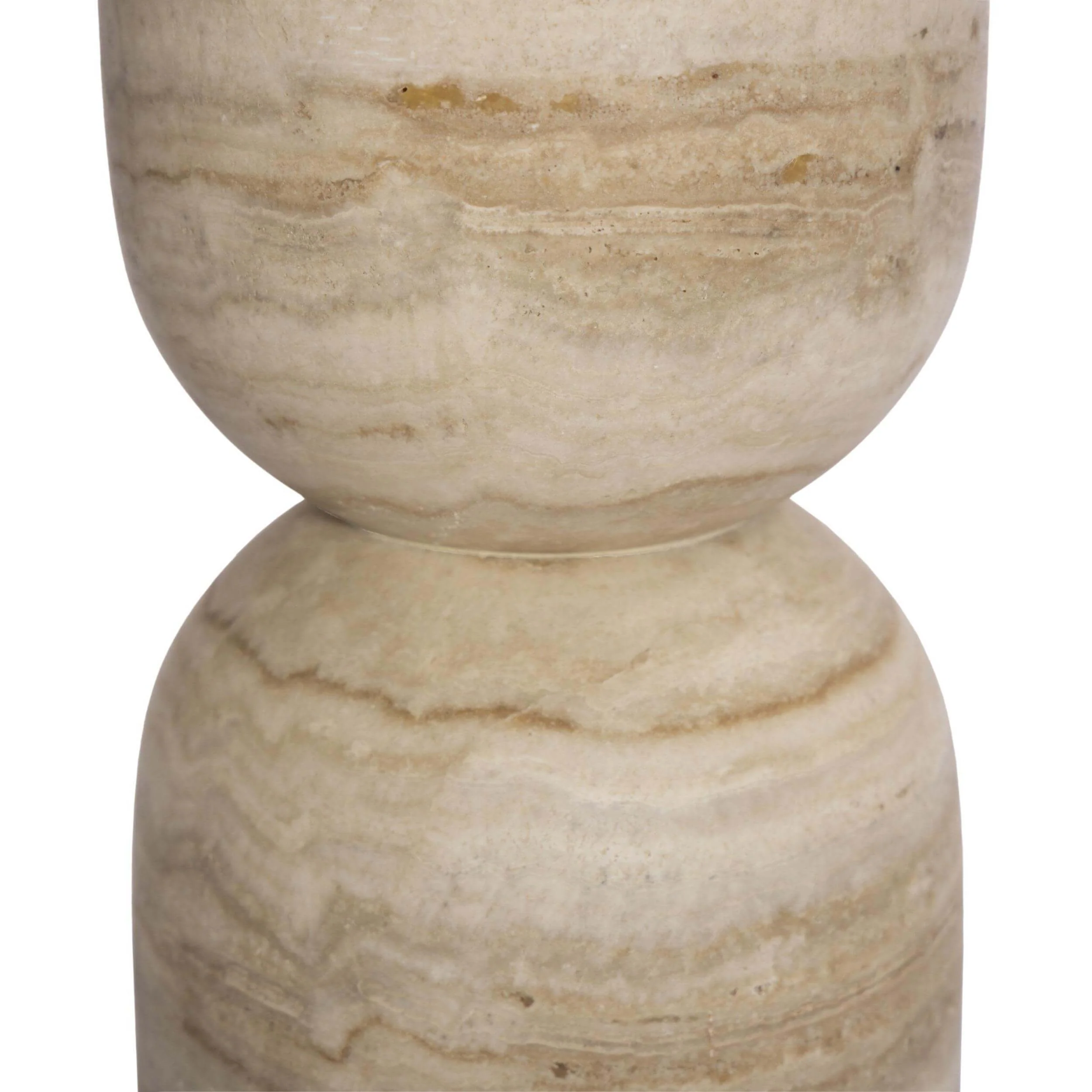 Figueroa End Table, Light Beige Travertine by Amber Lewis x Four Hands - Image 4