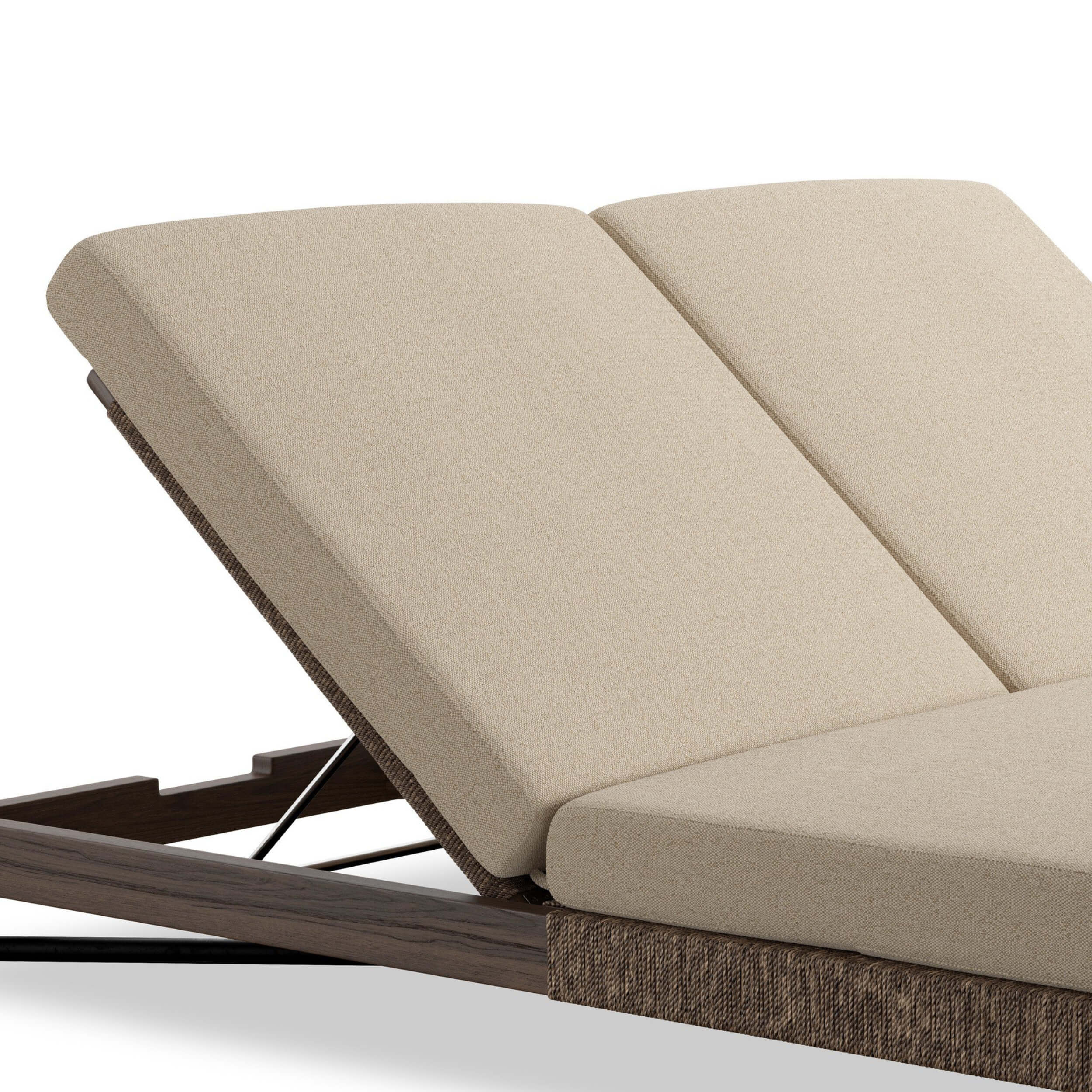 Finnegan Outdoor Double Chaise, Alessi Buff by Amber Lewis x Four Hands - Image 4
