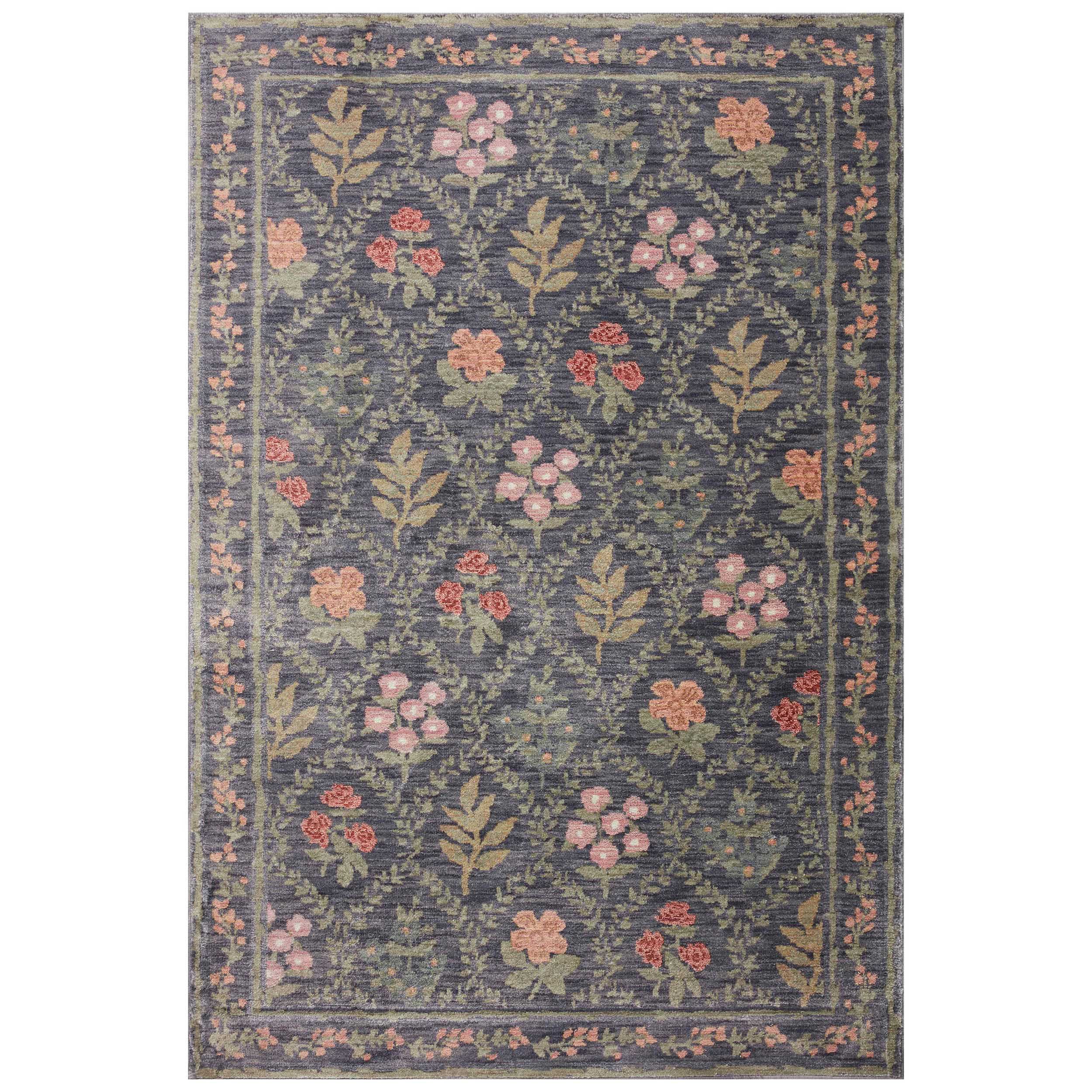 Rifle Paper Co. x Loloi Rug Fiore FIO-04, Charcoal