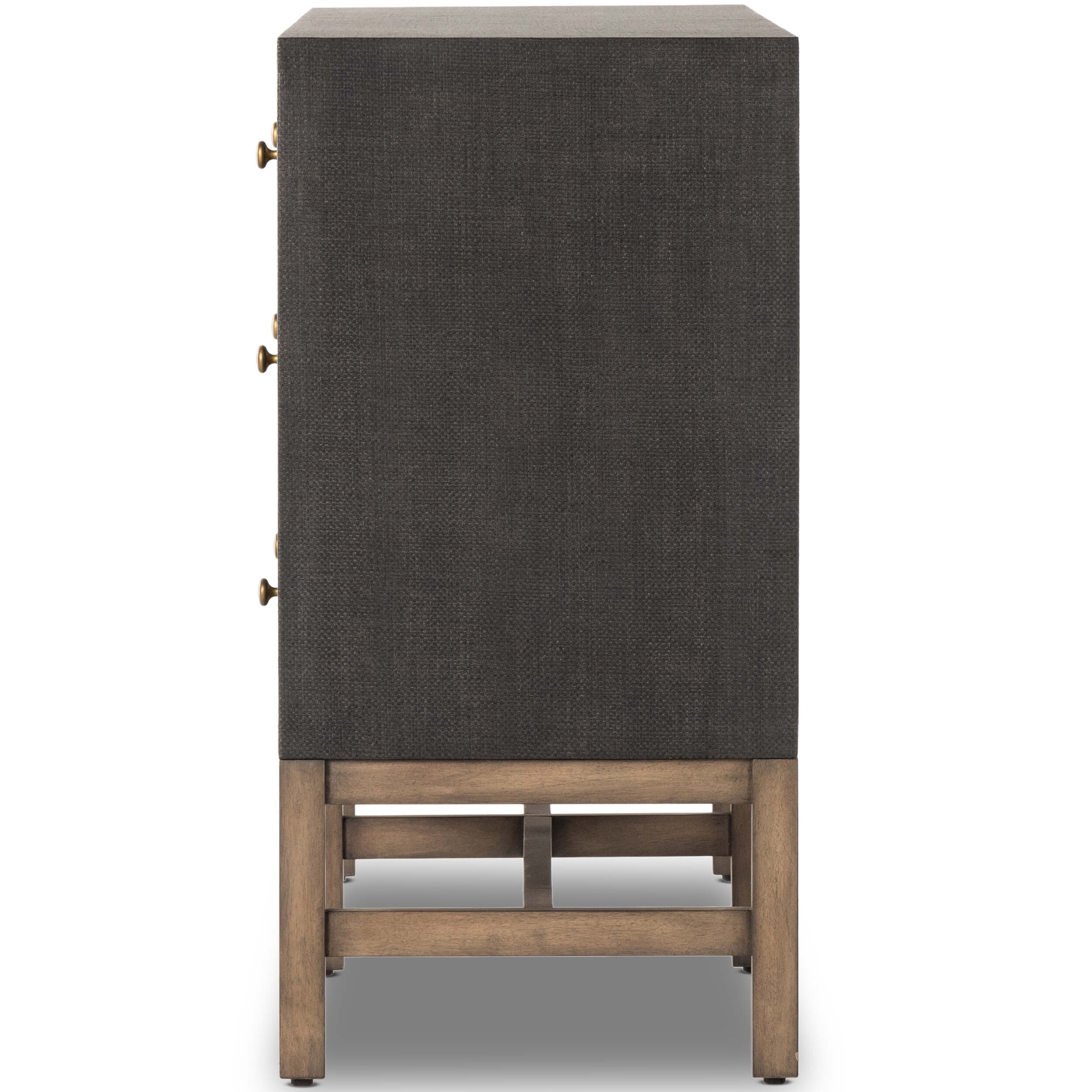 Fiona 6 Drawer Dresser, Black Raffia by Four Hands - Image 2