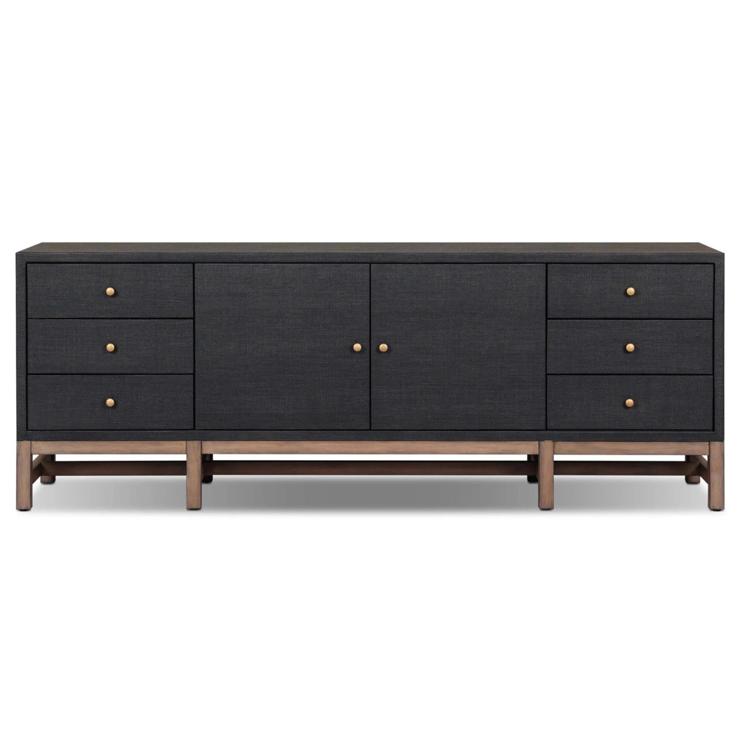 Fiona Media Console, Black by Four Hands - Image 2