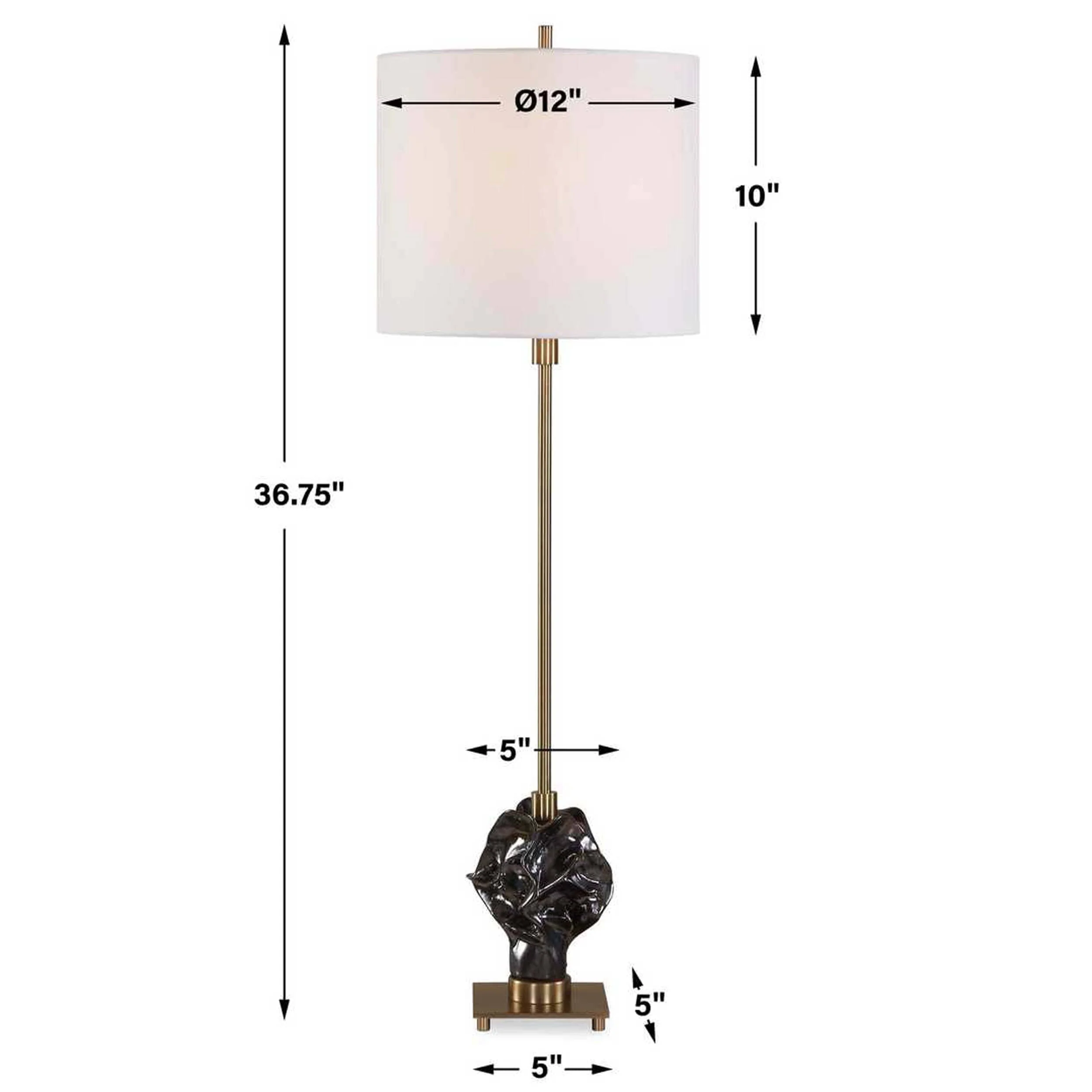 Fiori Buffet Lamp, Bronze - Image 5