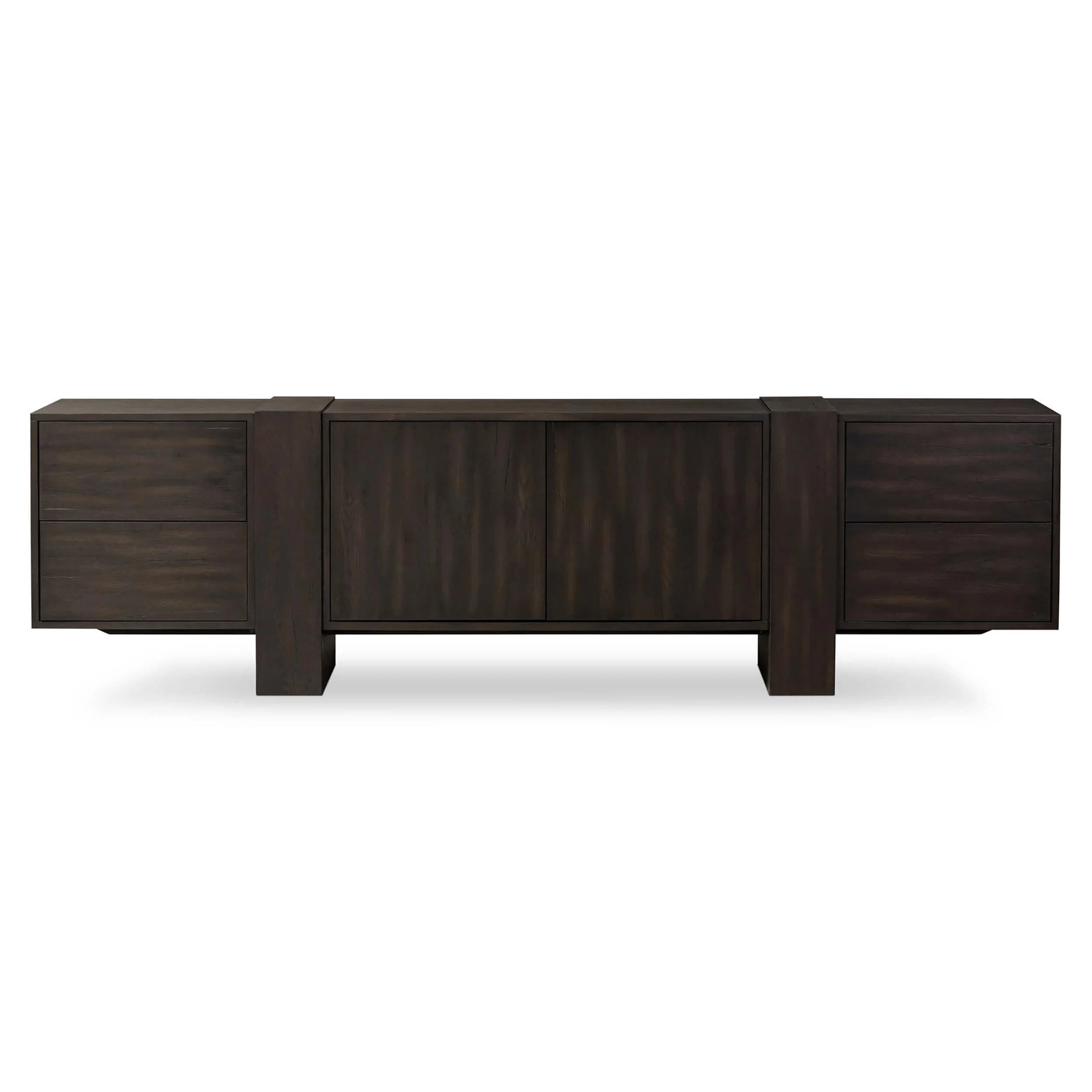 Fisher Media Console, Smoked Black by Four Hands - Image 2
