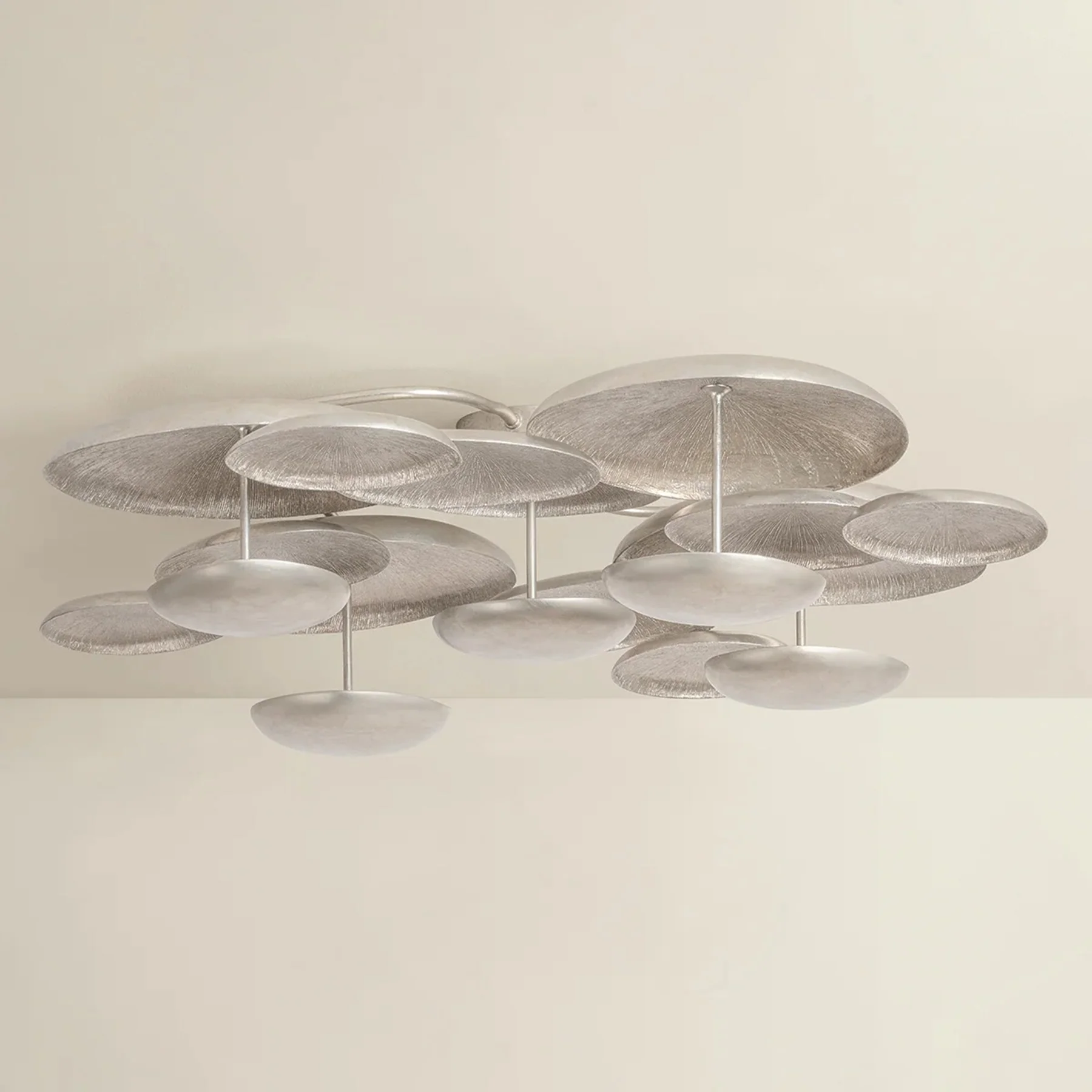 Fistral 5 Light Semi Flush, Texture Warm Silver Leaf - Image 2