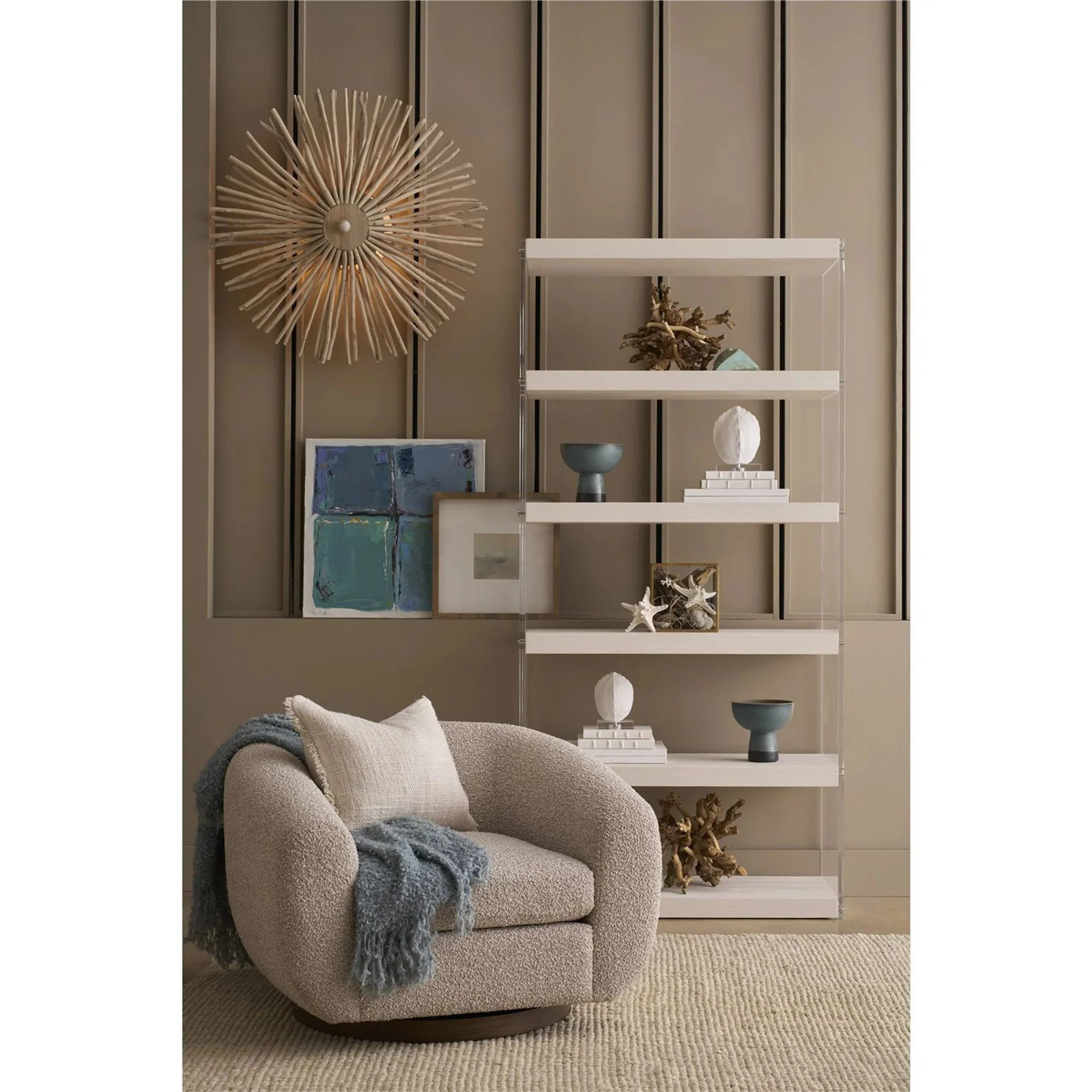 Fitz Swivel Chair, Santa Cruz Sand - Image 4