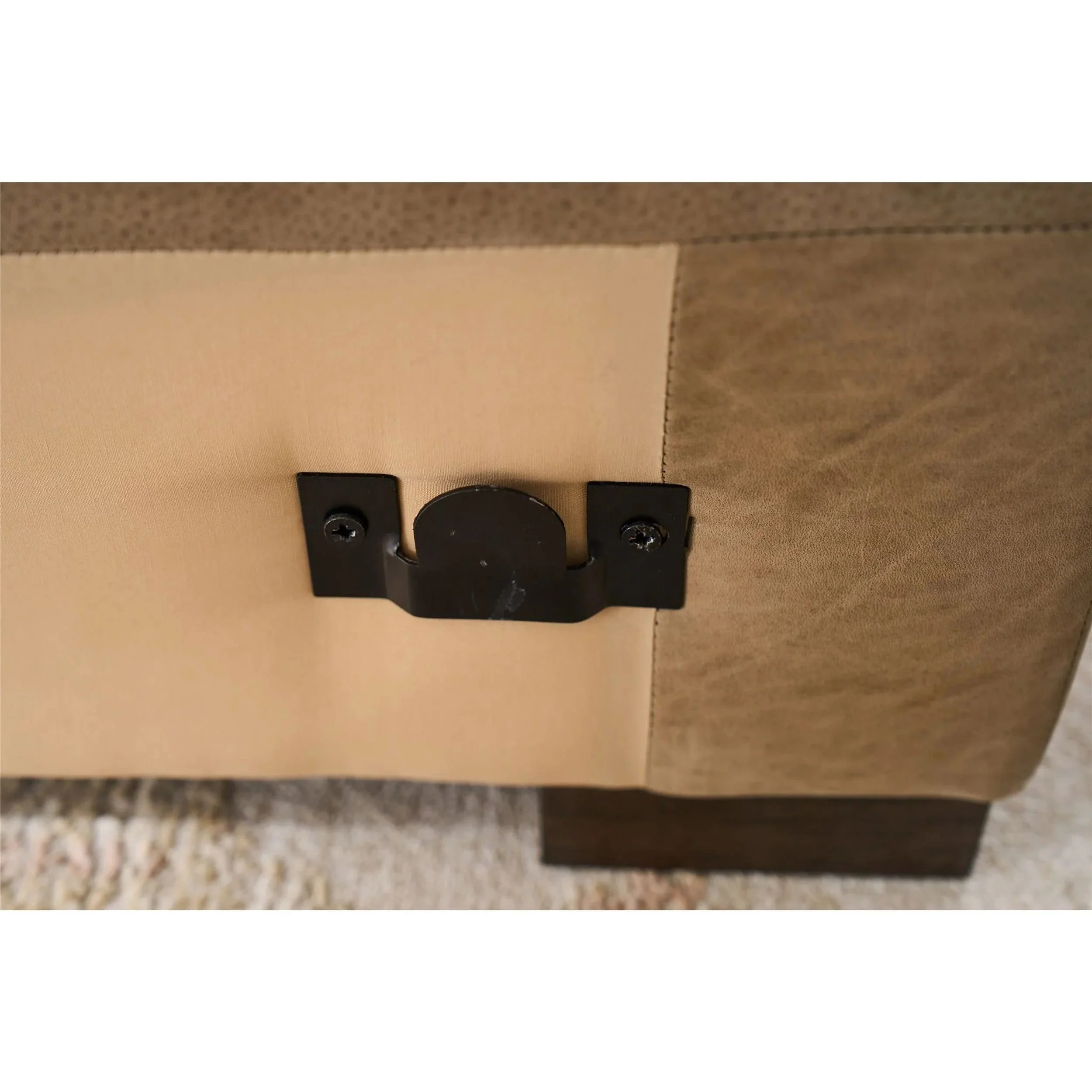 Fletcher 3 Piece Leather Sectional, Vail Toffee - Image 3