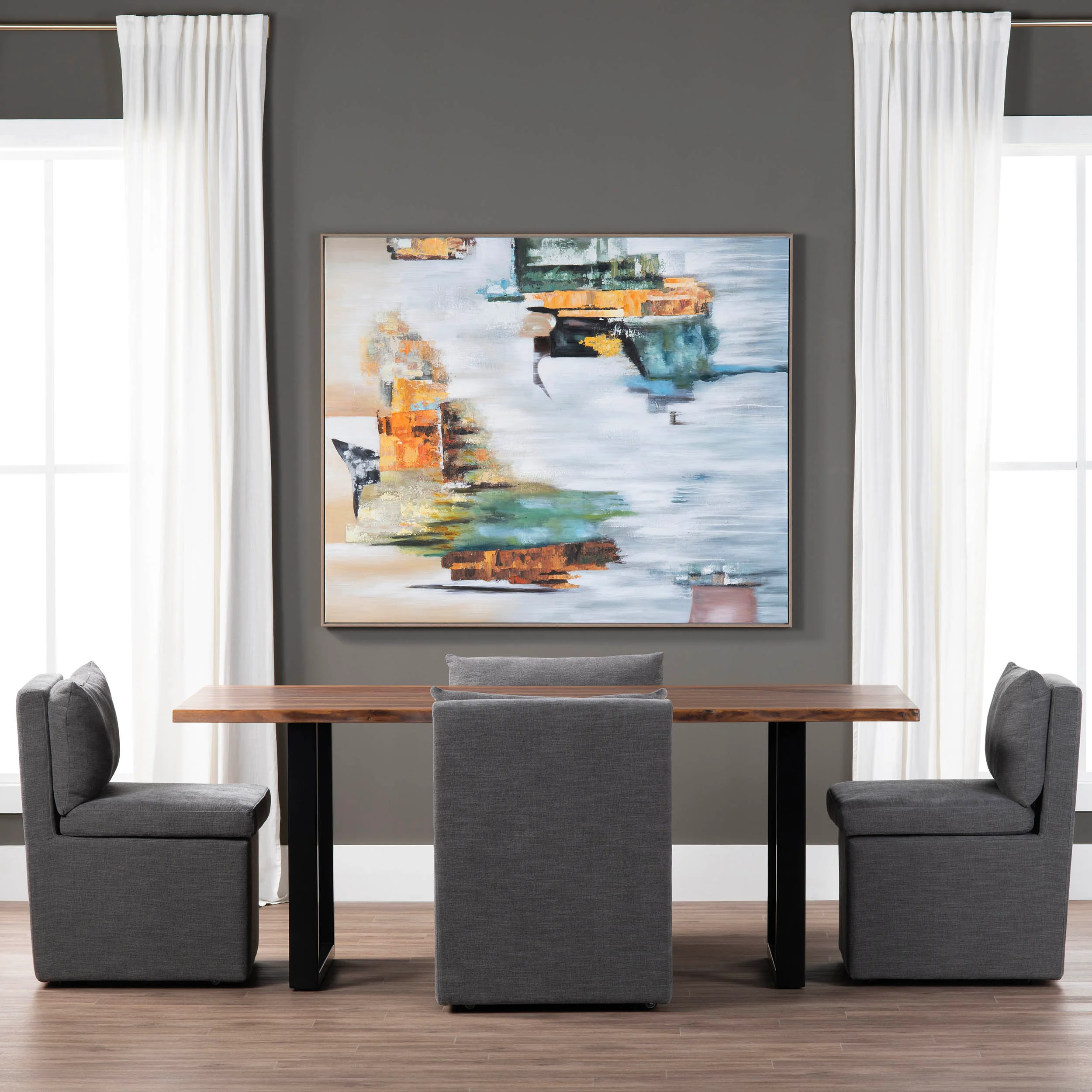 Fletcher Dining Table, Brown - Image 4