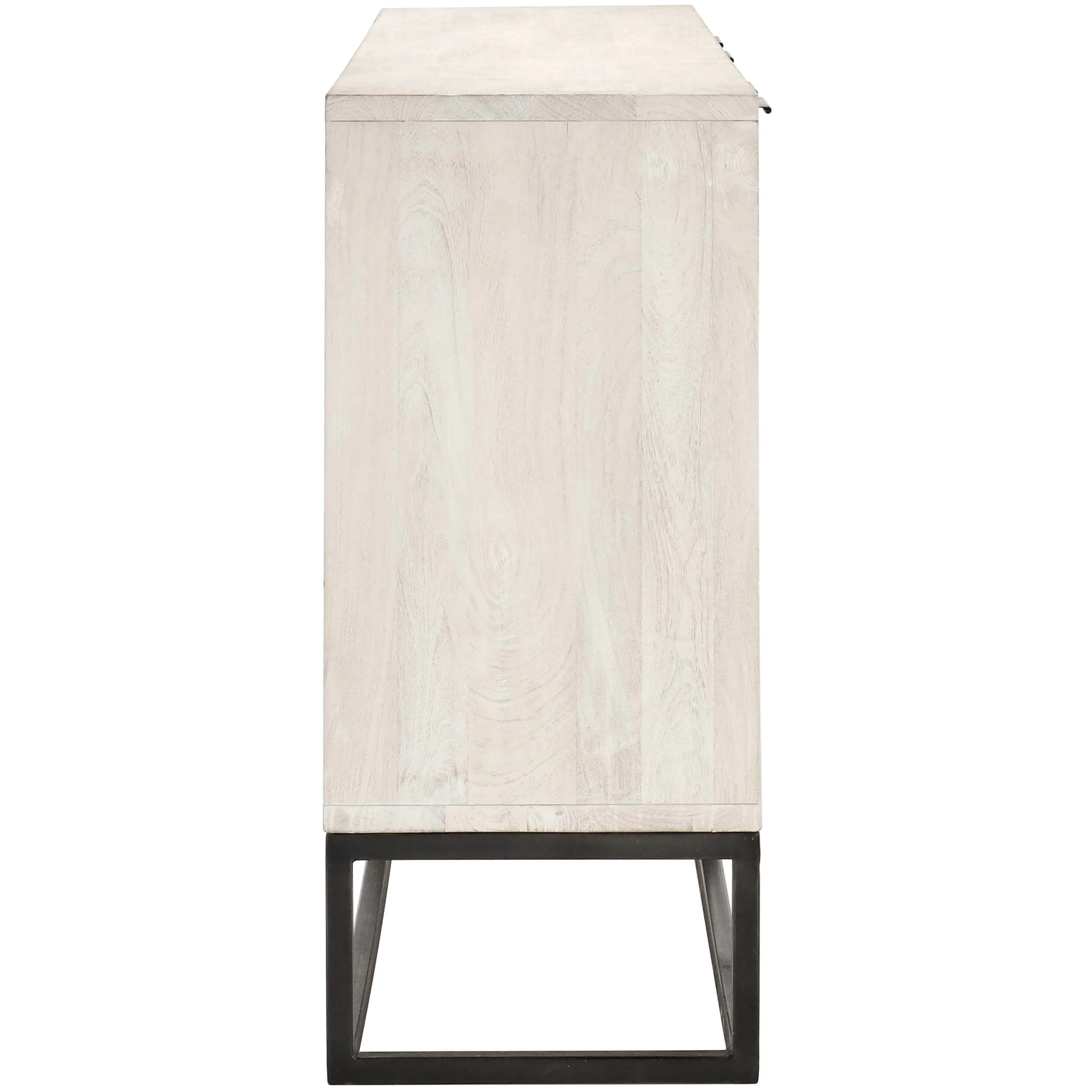 Flint 4 Door Cabinet, Coastal White - Image 3