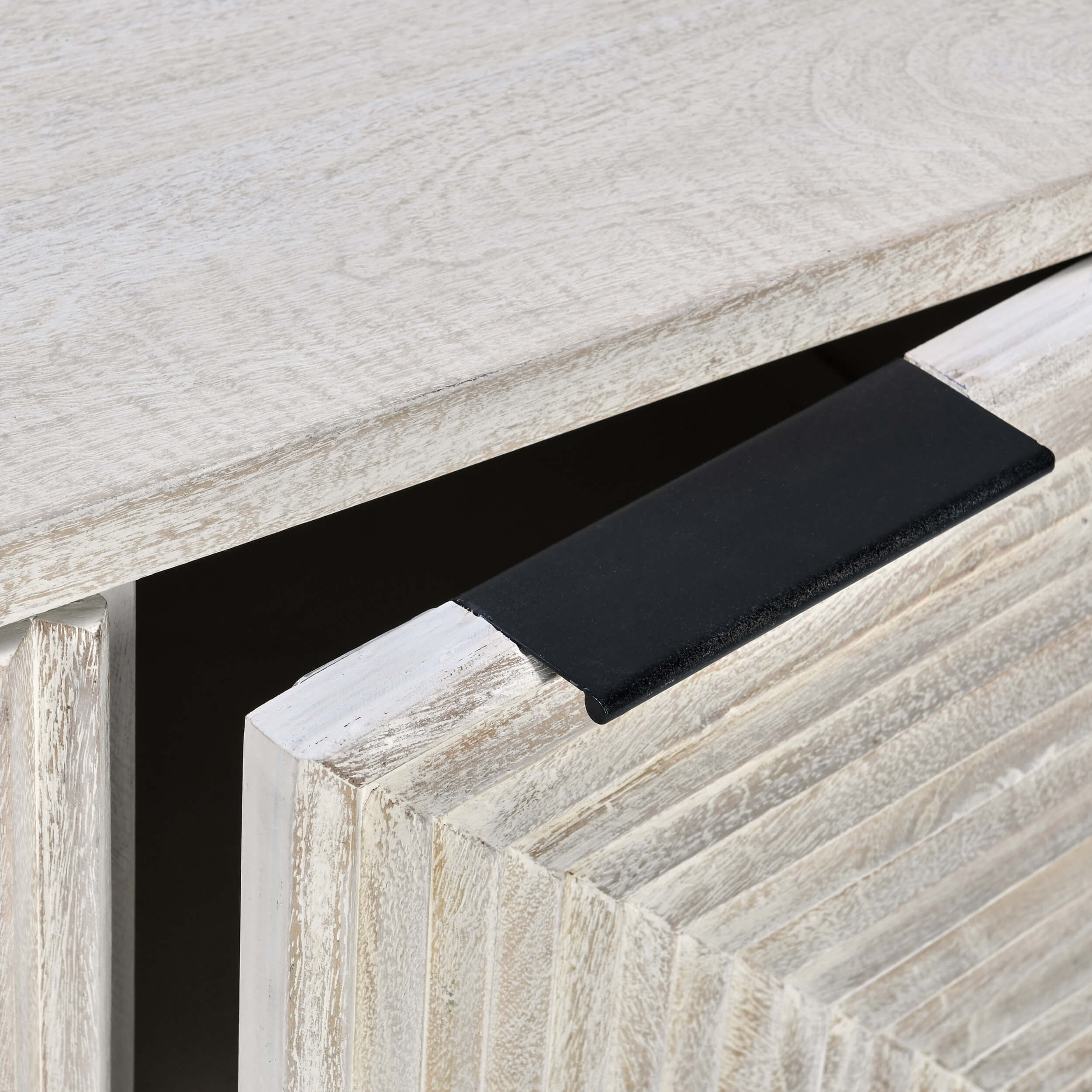 Flint 4 Door Cabinet, Coastal White - Image 6
