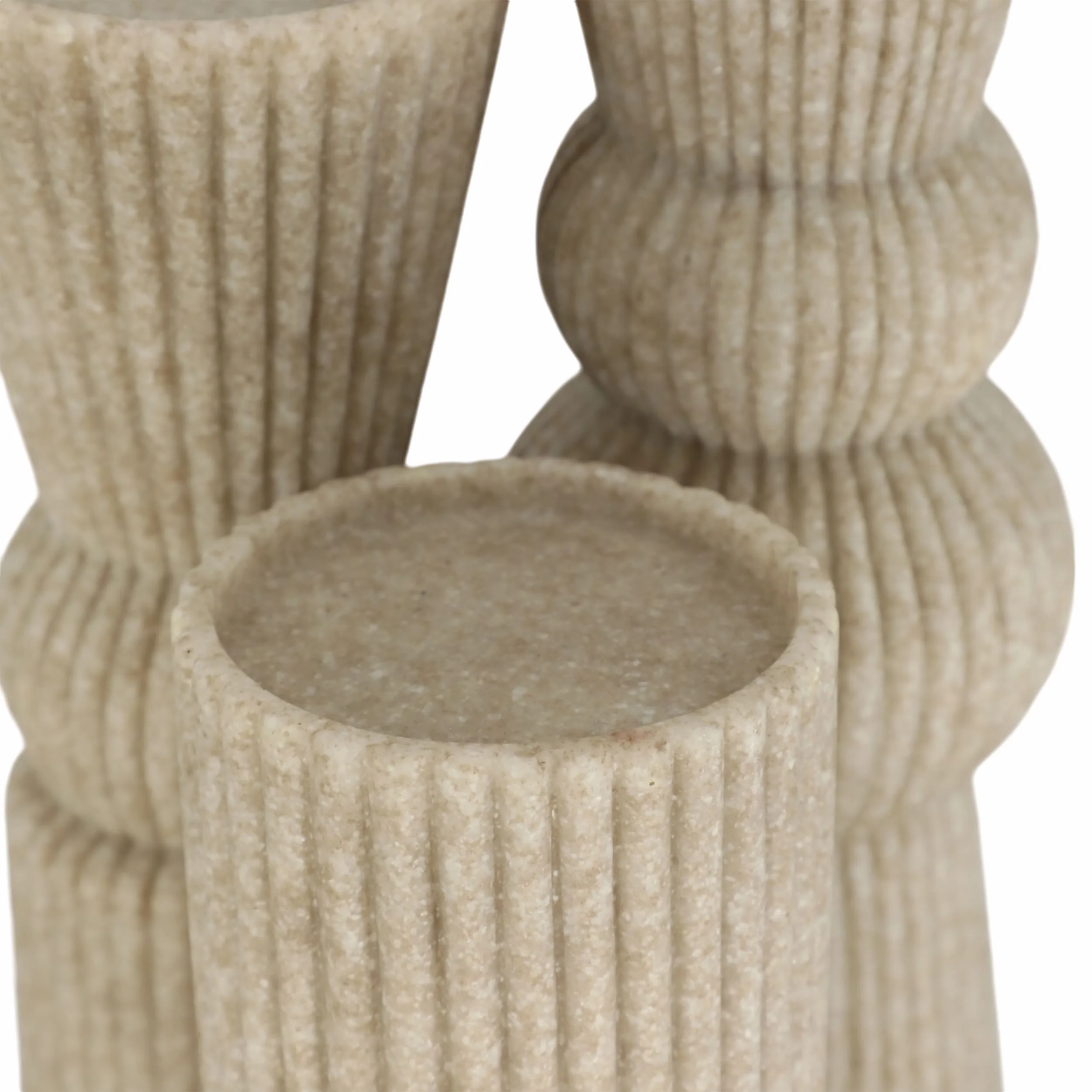 Flowood Candlesticks, Brown, Set of 3 - Image 2