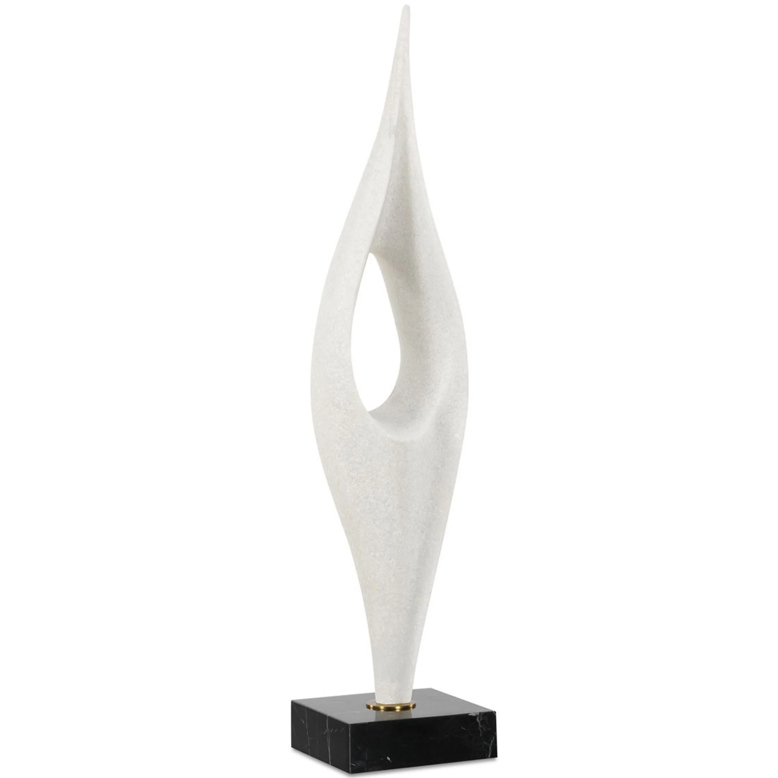 Fluid Drop Sculpture, White - Image 2