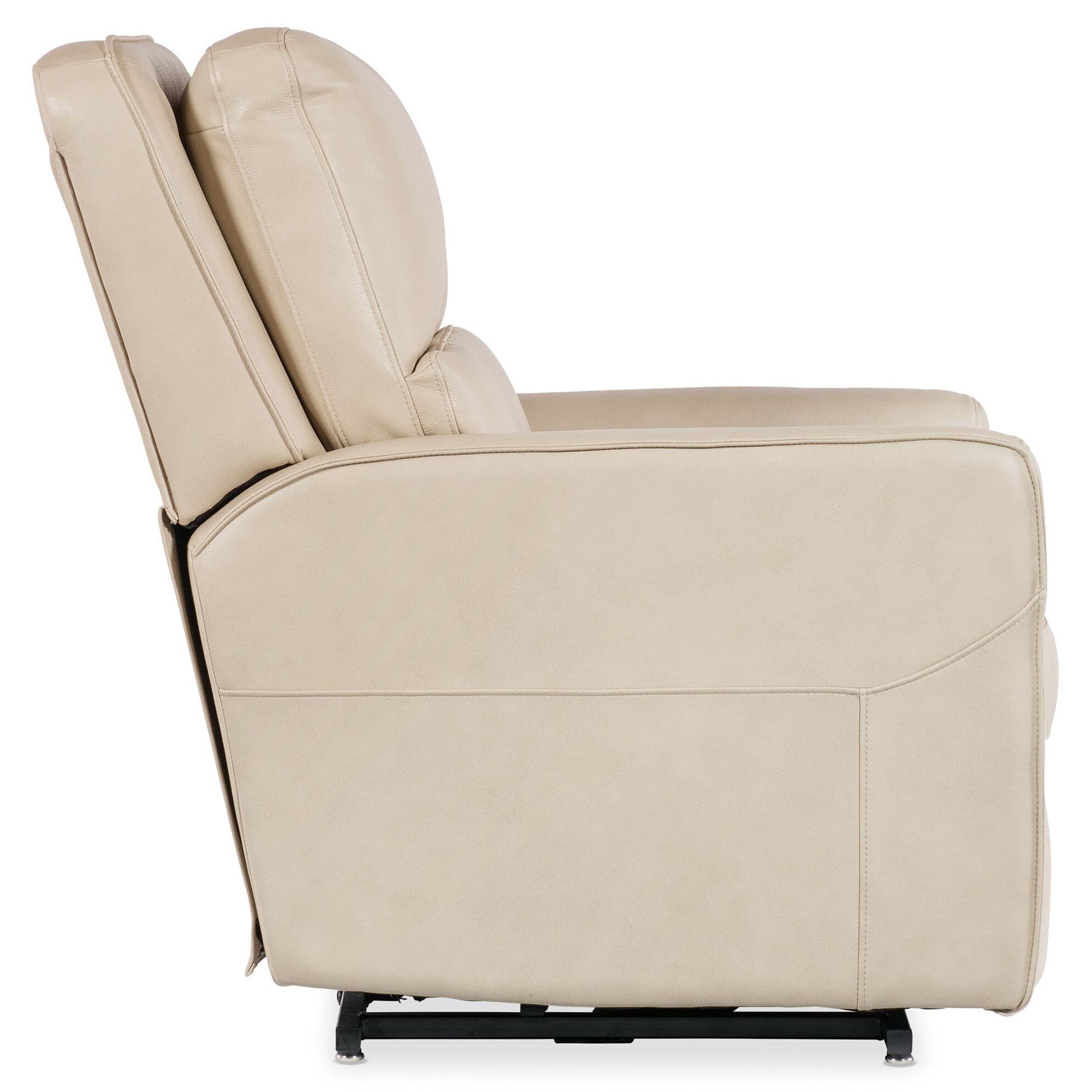 Flynn Leather Power Recliner, Ivory - Image 3
