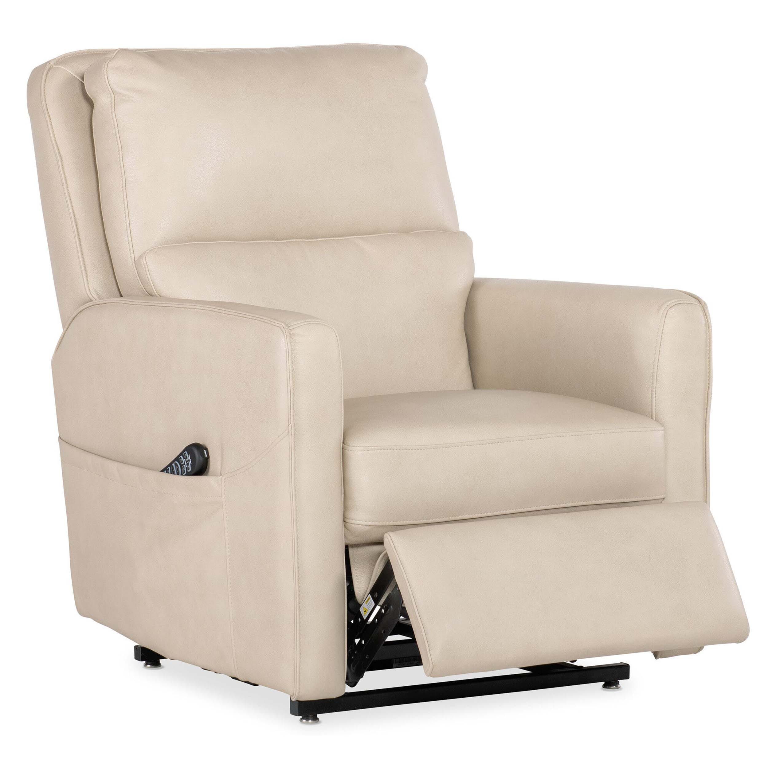 Flynn Leather Power Recliner, Ivory - Image 5