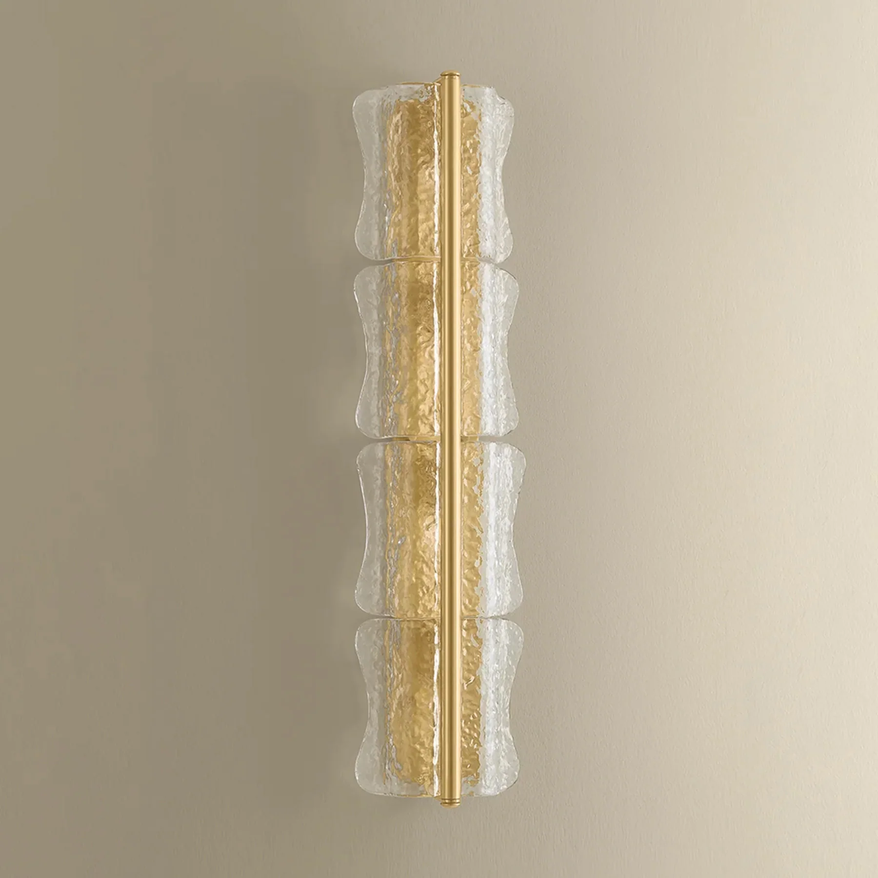 Fosterdale Vertical Wall Sconce, Aged Brass - Image 10