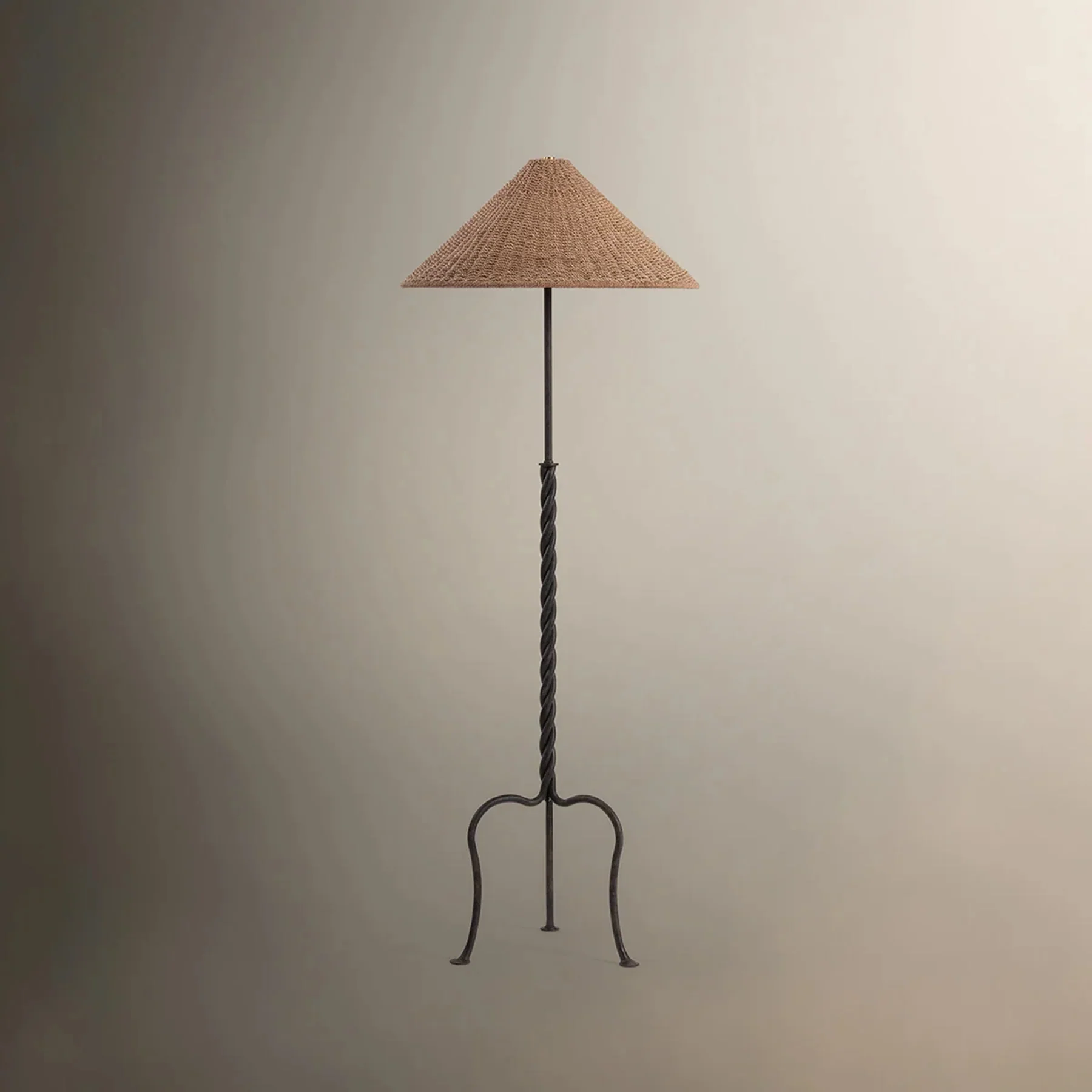 Francisco Floor Lamp, French Iron - Image 2
