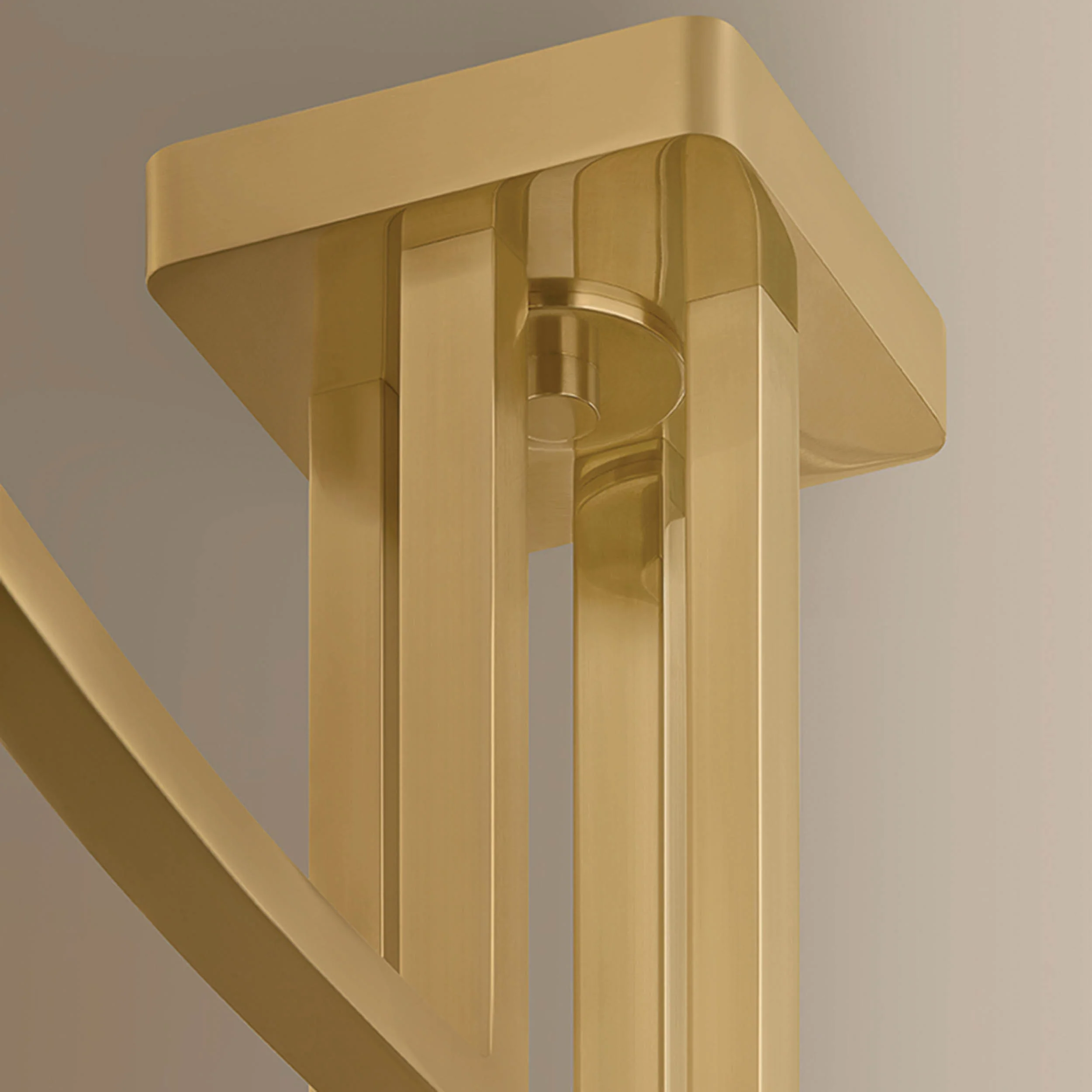 Frankfurt Semi Flush, Vintage Brass - Image 3