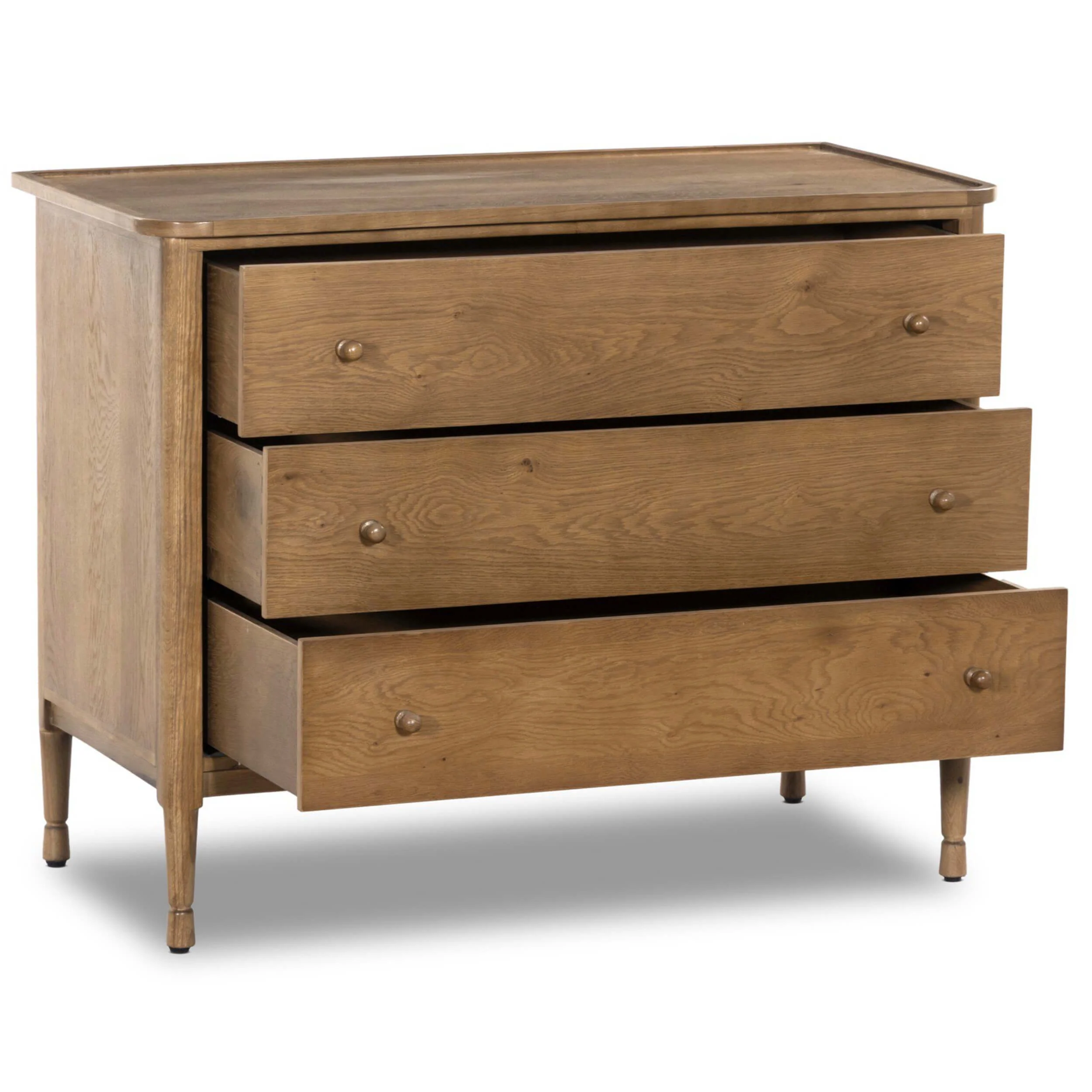 Franny 3 Drawer Chest, Saddle Brown by Amber Lewis x Four Hands - Image 4