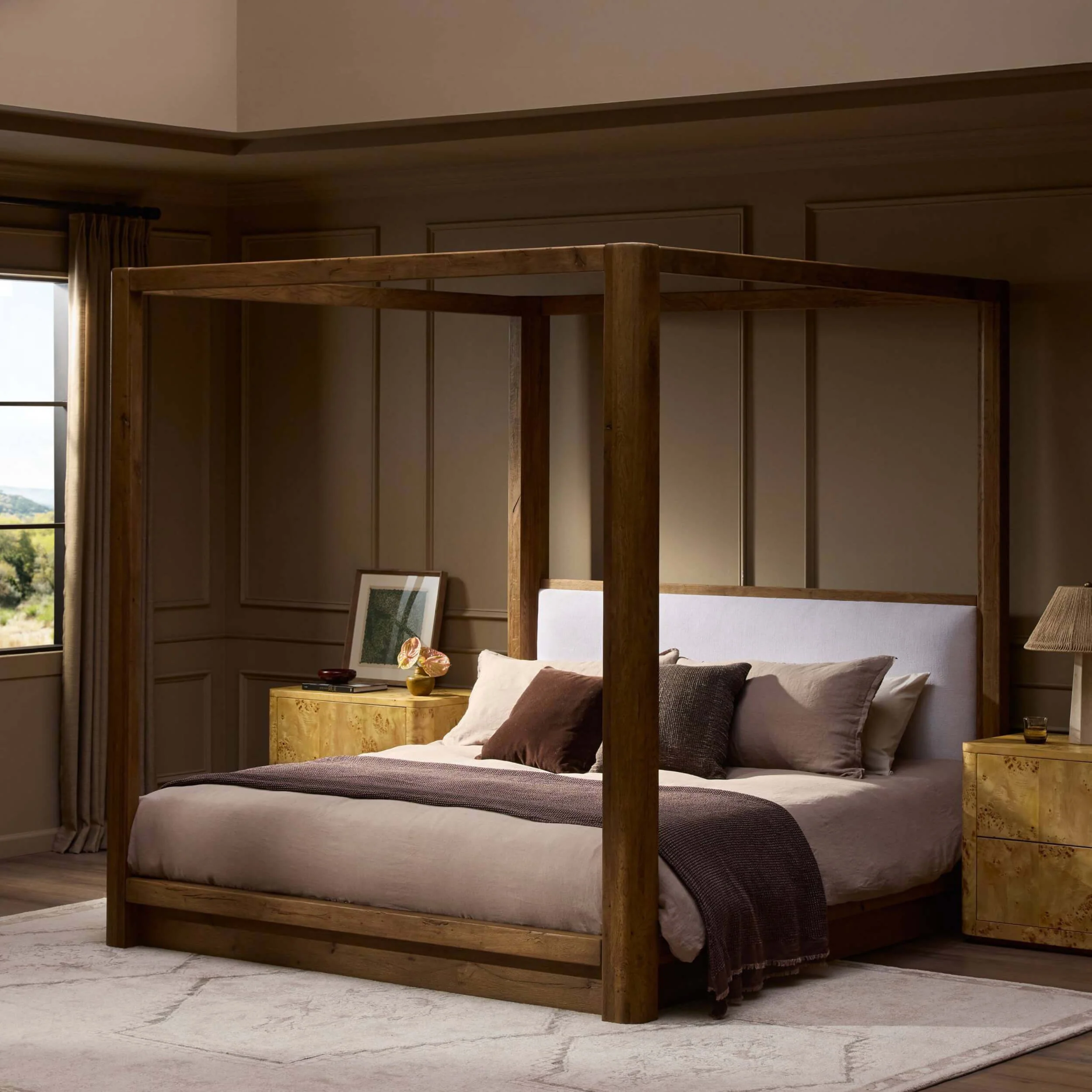 Frederick Canopy Bed, Antwerp Bone by Four Hands - Image 6