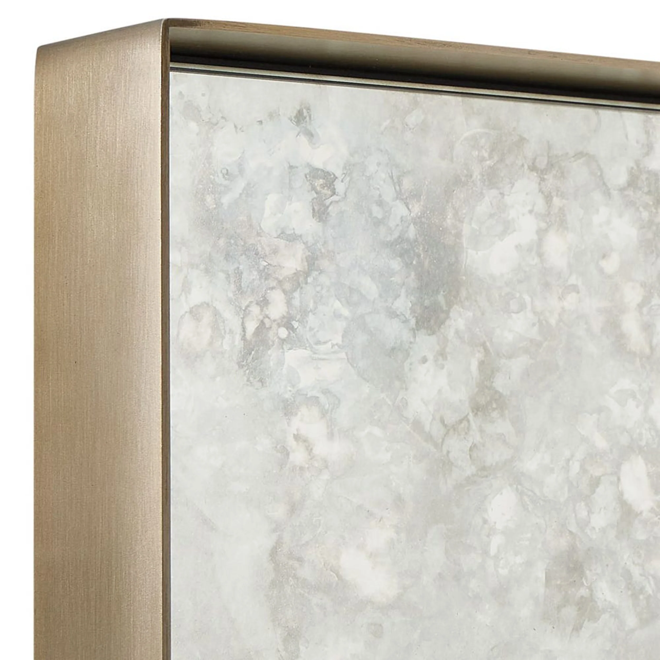Fredric Square Mirror, Brass - Image 3