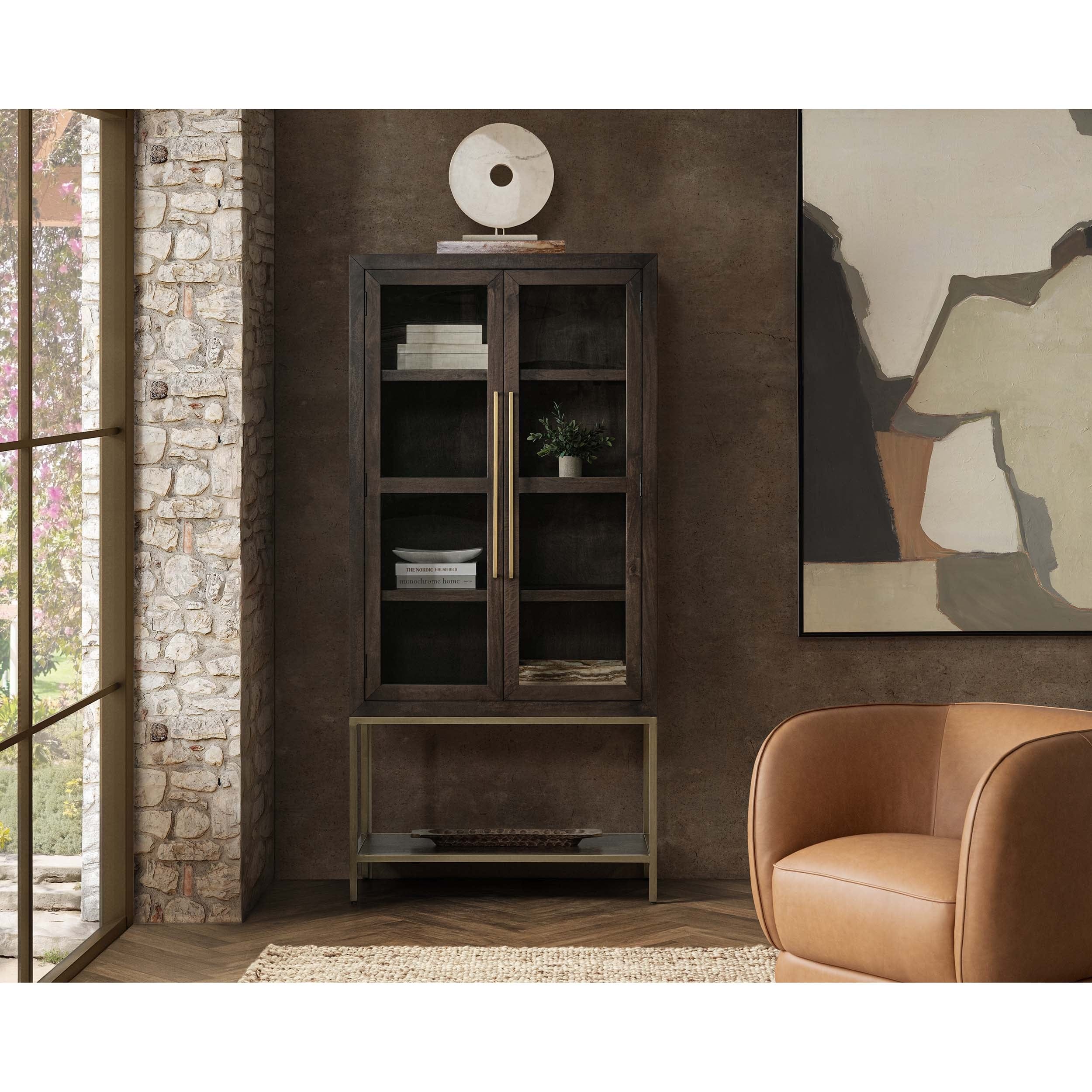 Freemont Tall Cabinet, Kona Brown - Image 5