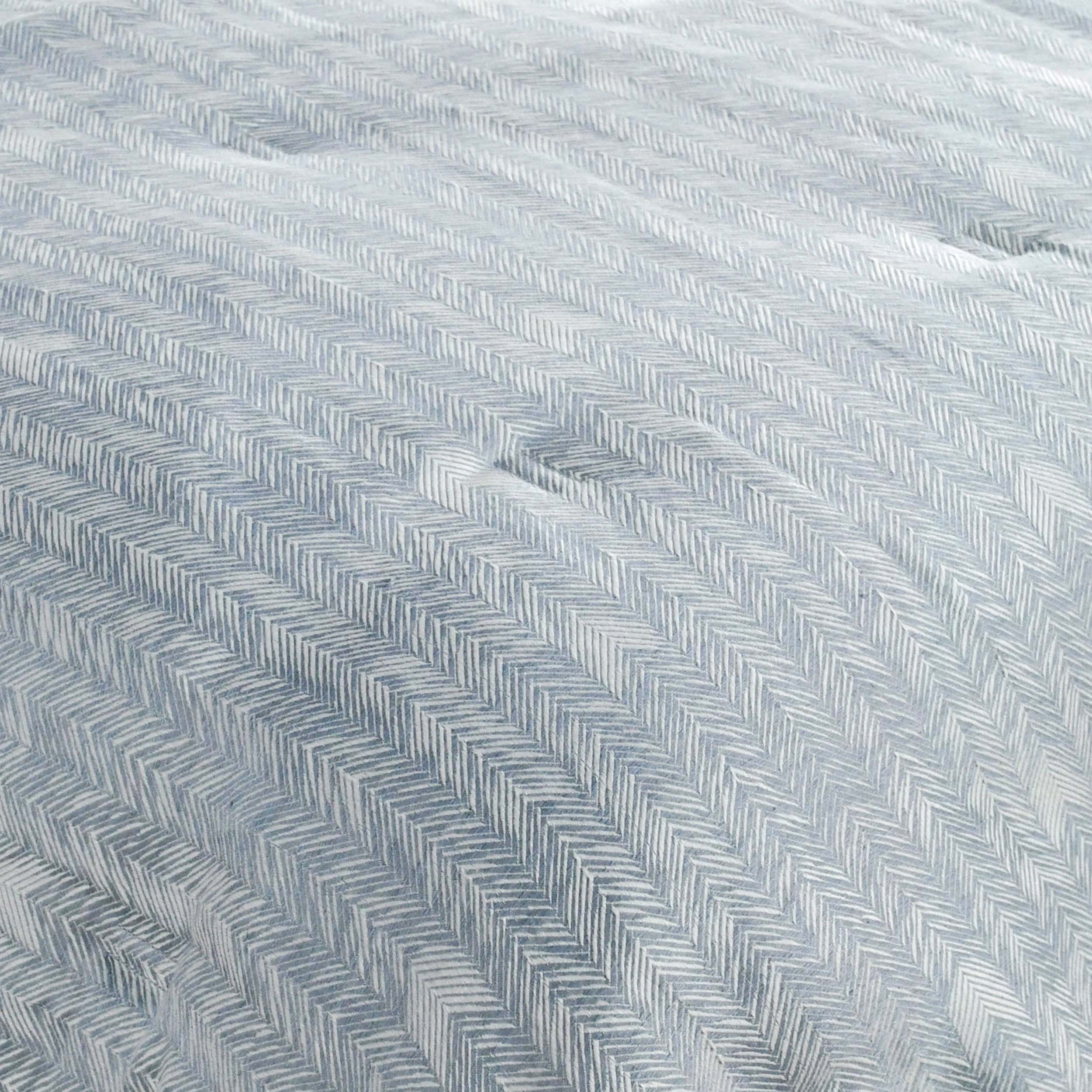 French Herringbone Comforter Set, Storm - Image 3