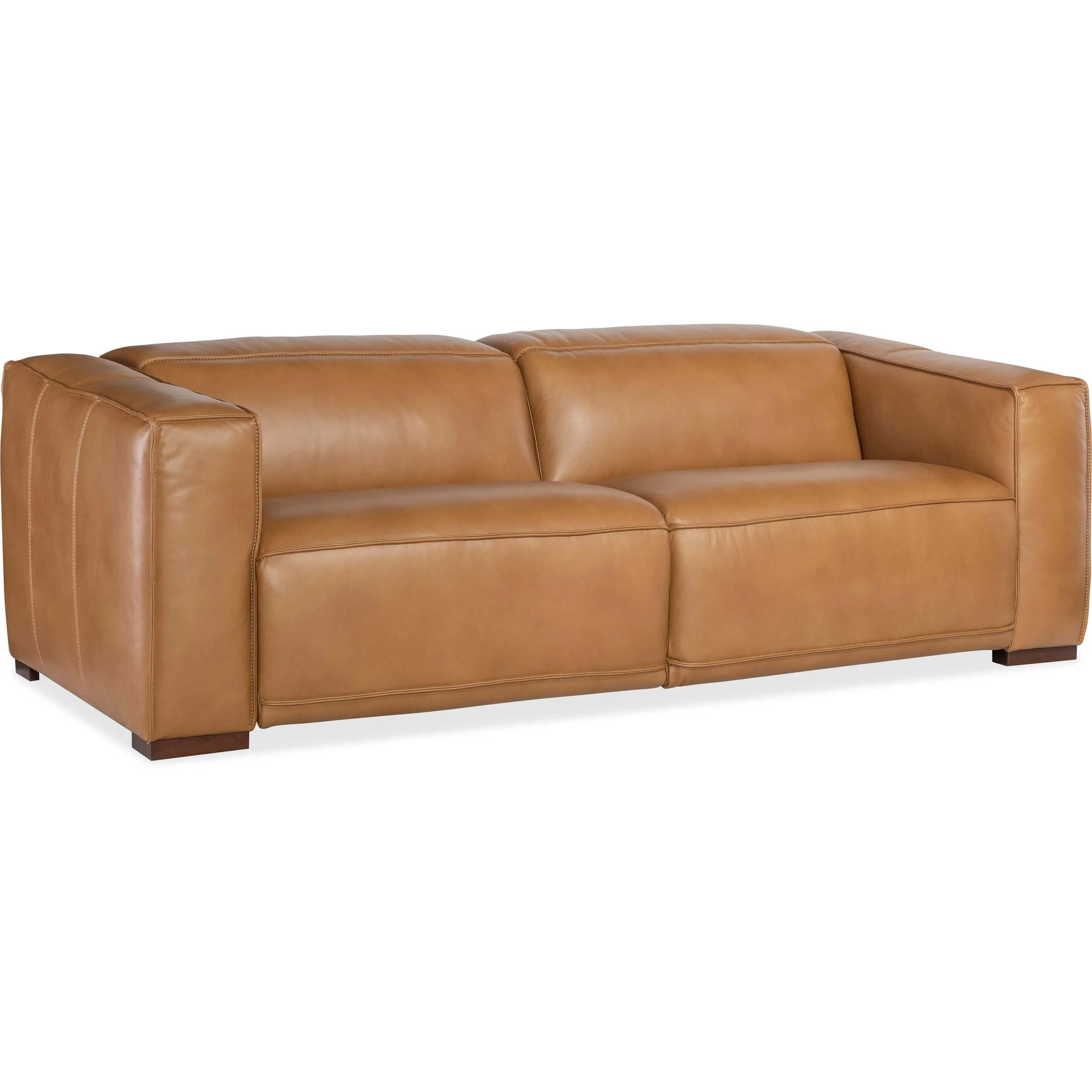 Fresco Power Motion Leather Sofa, Zen Caramel - Image 2