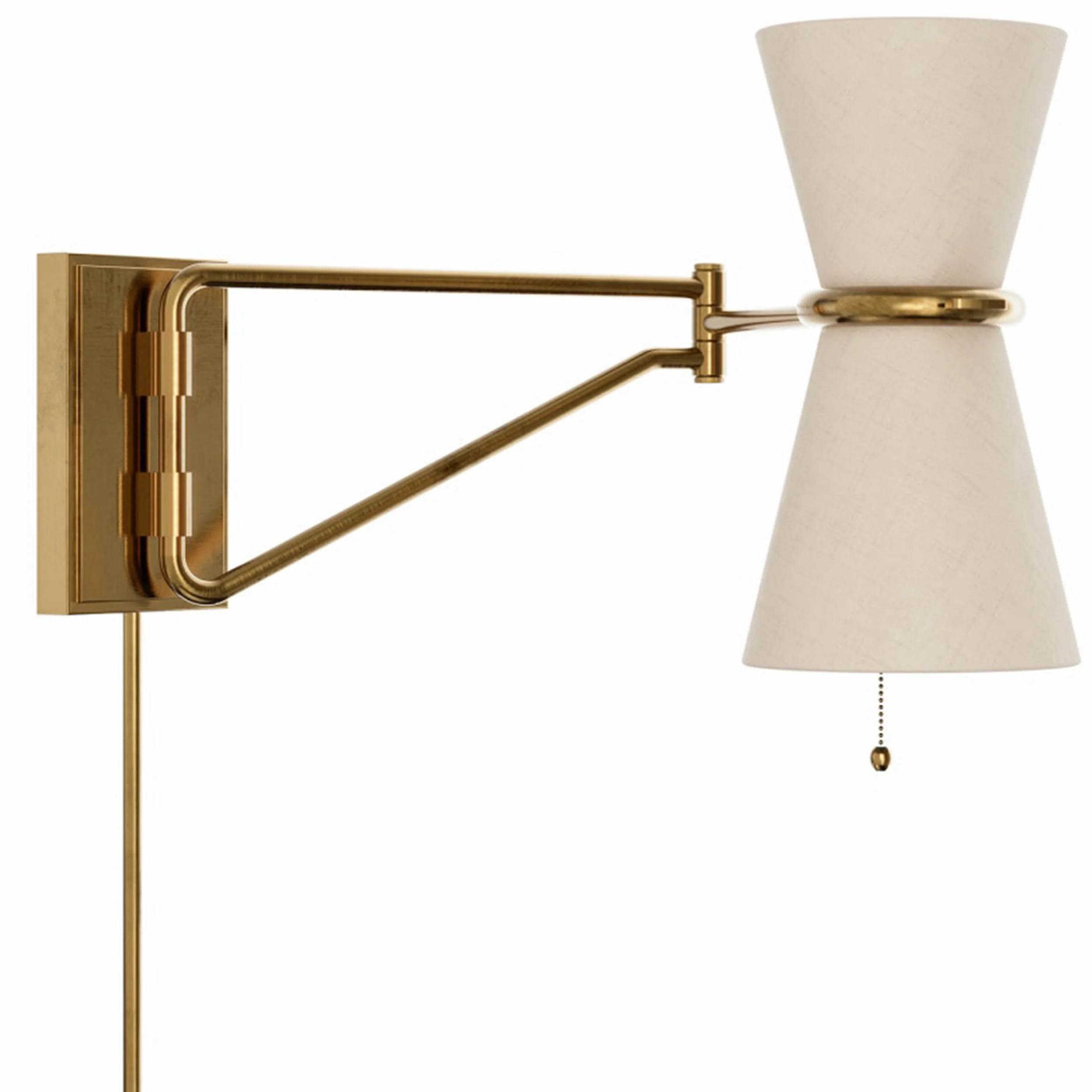 Gable Swing Arm Sconce, Oyster - Image 3