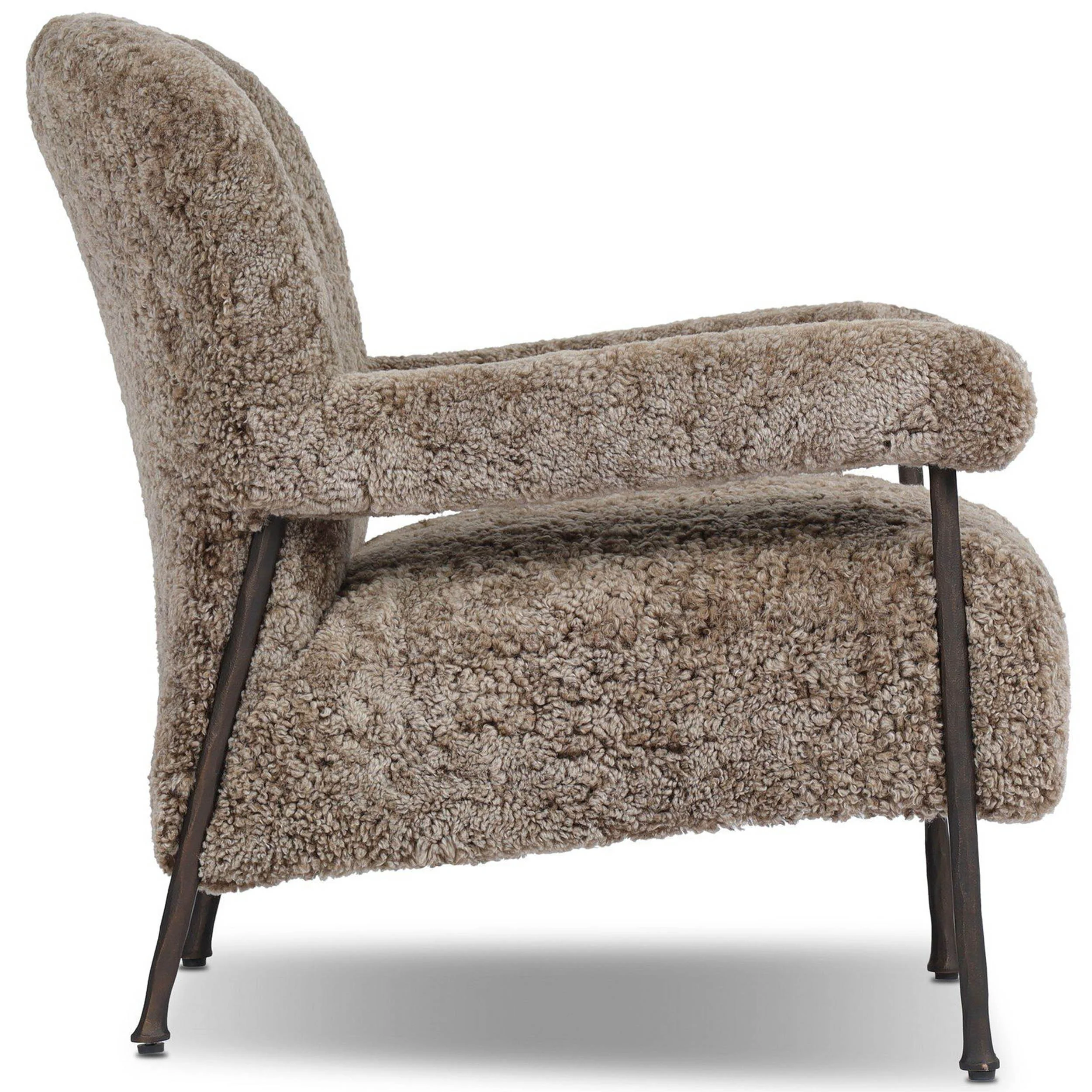 Gabriette Chair, Taupe Shearling by Four Hands - Image 3