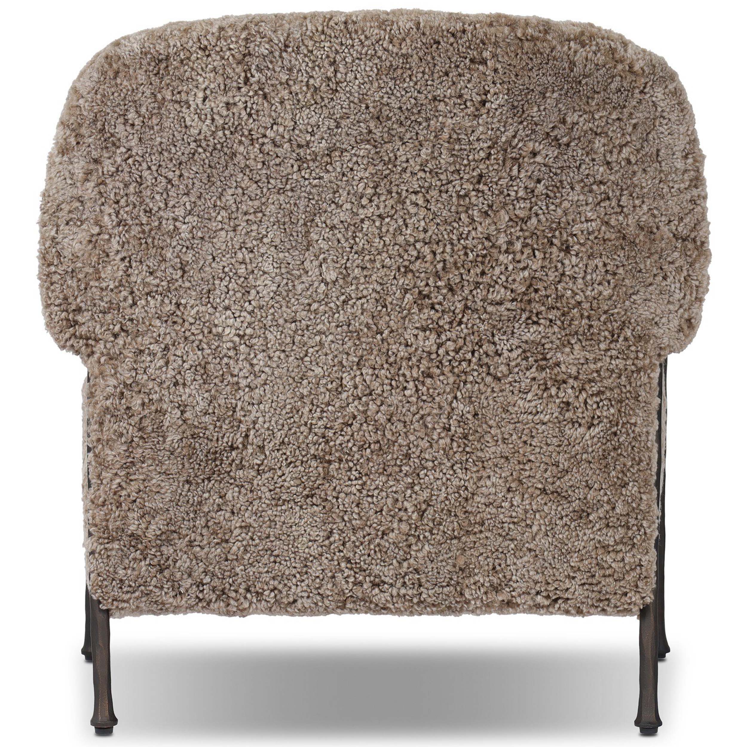 Gabriette Chair, Taupe Shearling by Four Hands - Image 4