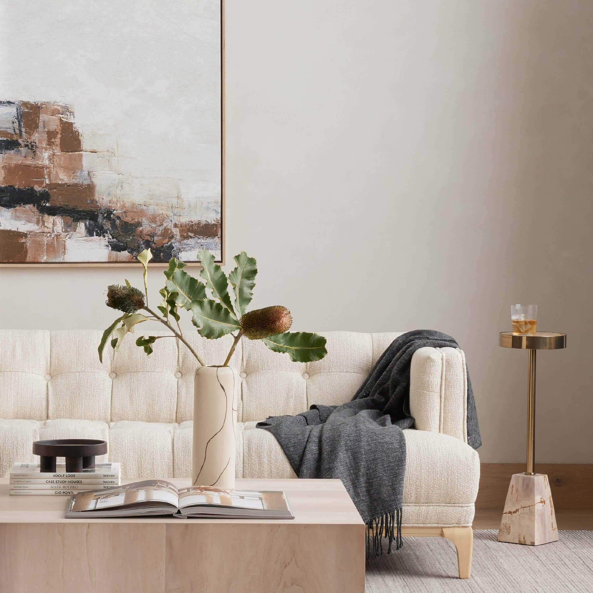 Galen End Table, Light by Four Hands - Image 5