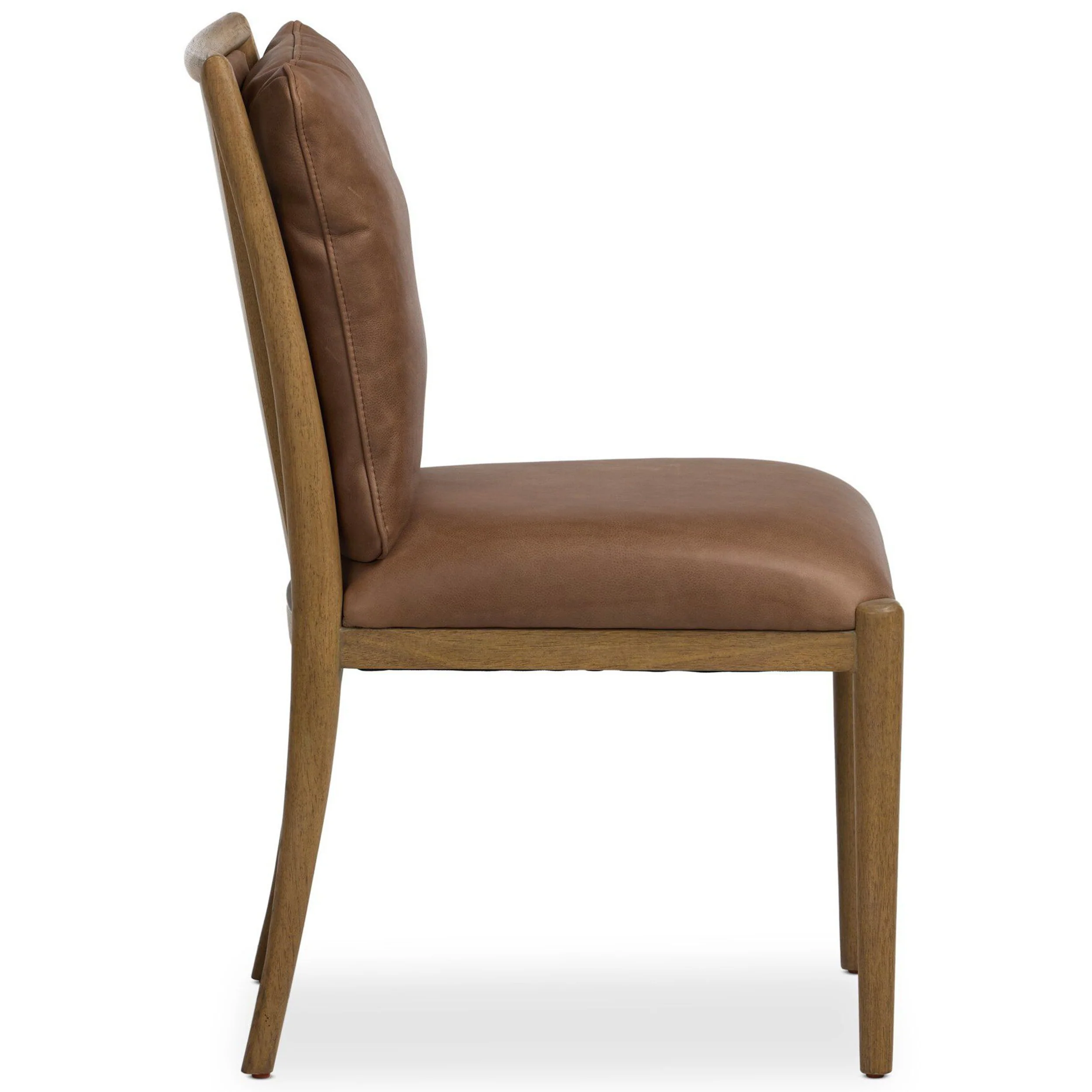 Gallagher Leather Dining Chair, Palermo Cigar, Set of 2 by Four Hands - Image 3