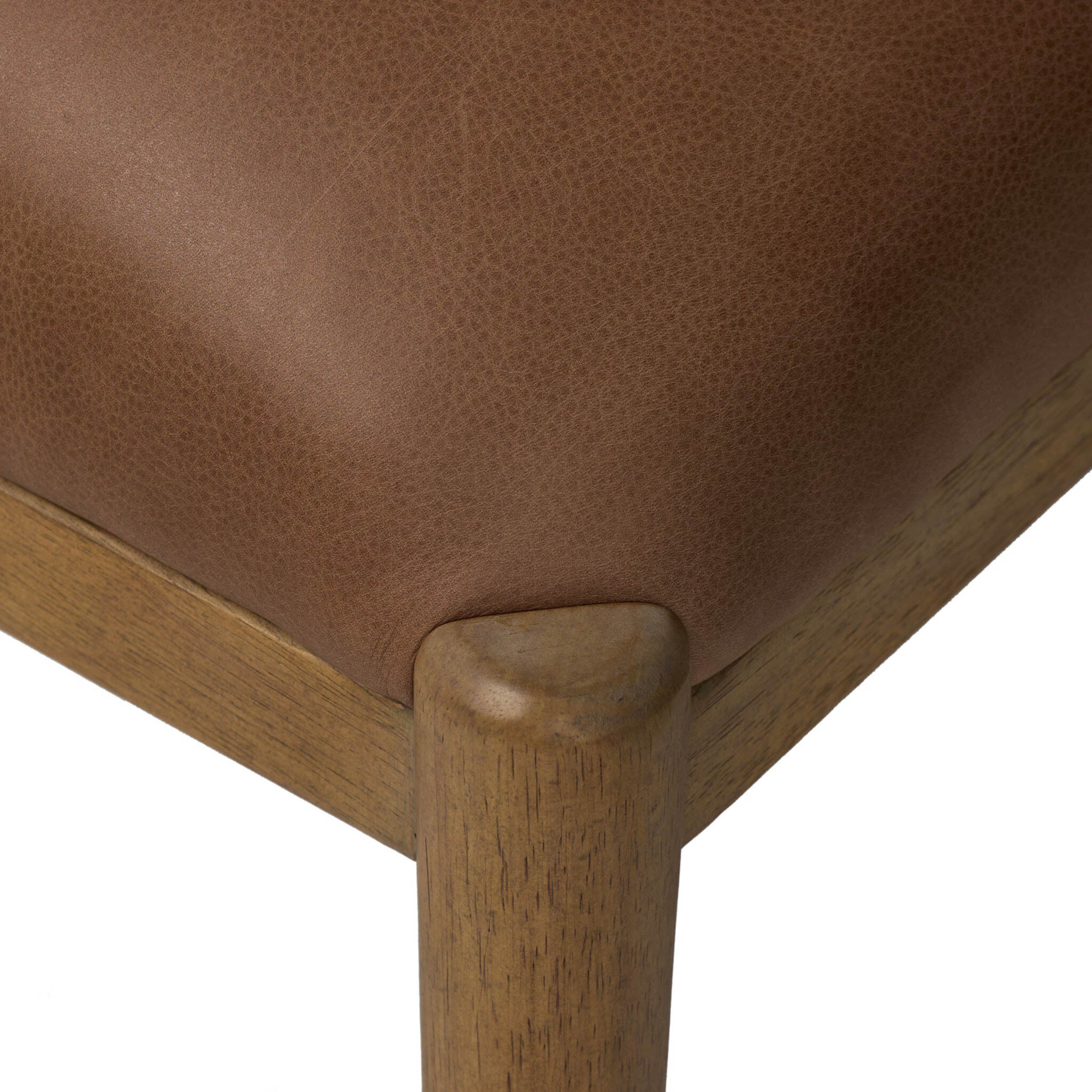 Gallagher Leather Dining Chair, Palermo Cigar, Set of 2 by Four Hands - Image 6