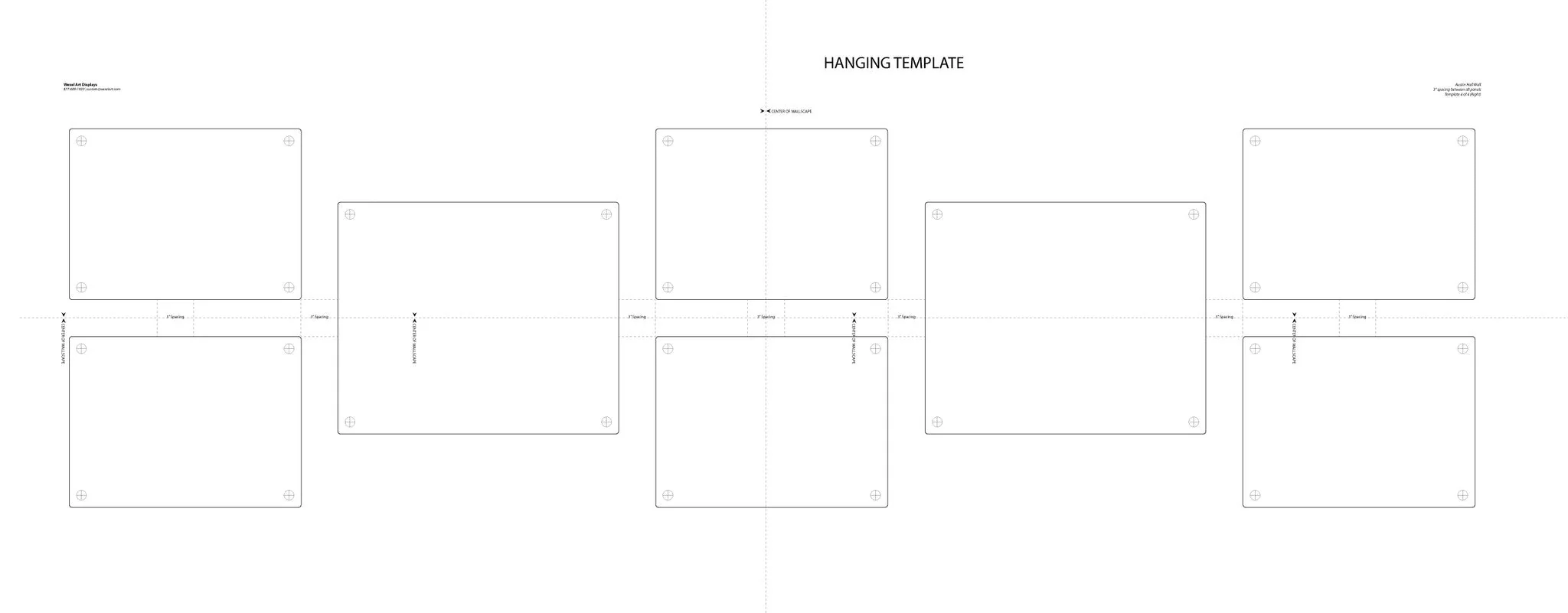 Gallery: "Hall Wall" Set of 8 Single Panel + Magnet Frames (3004) - Image 3