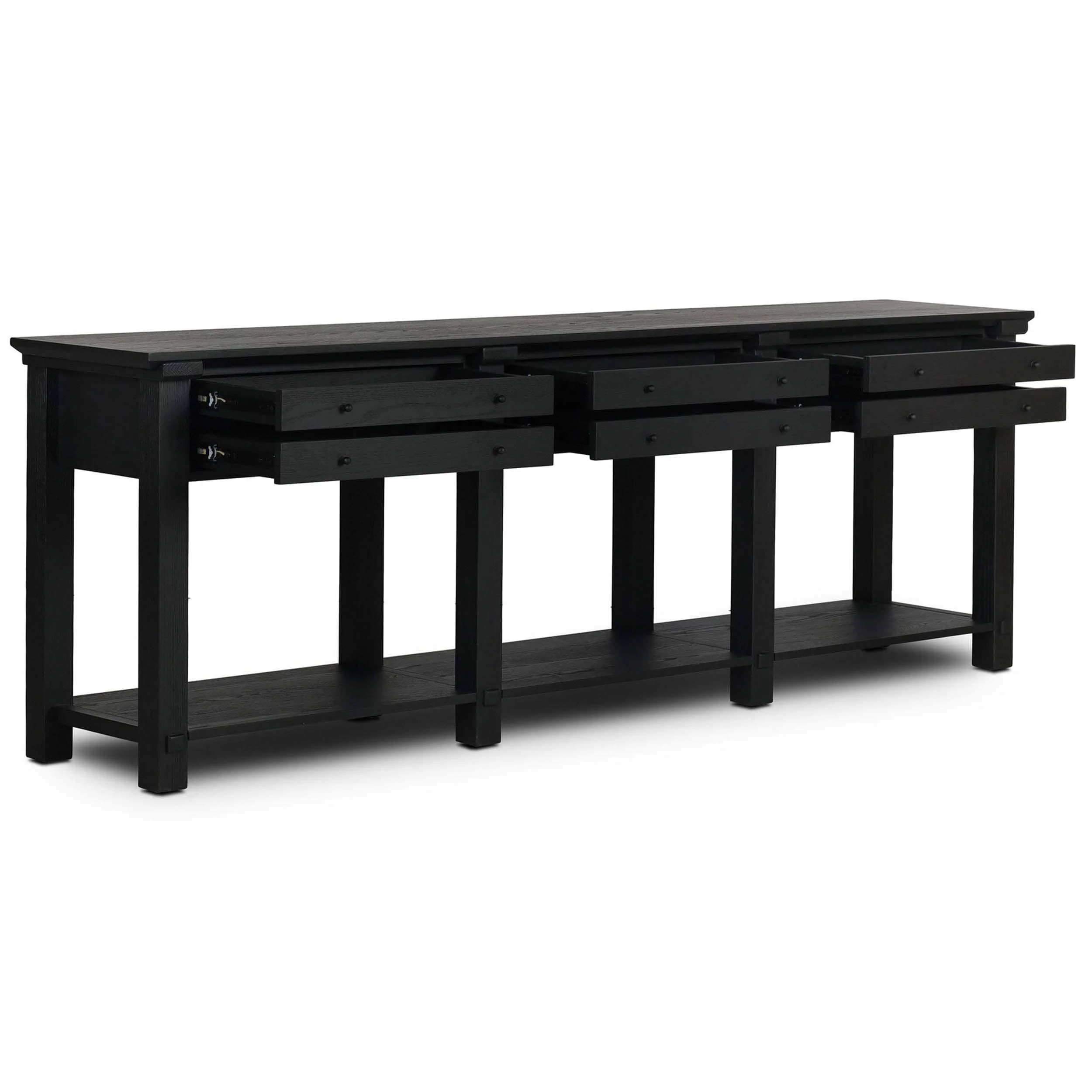 Gardendale Console Table, Stained Black by Four Hands - Image 4
