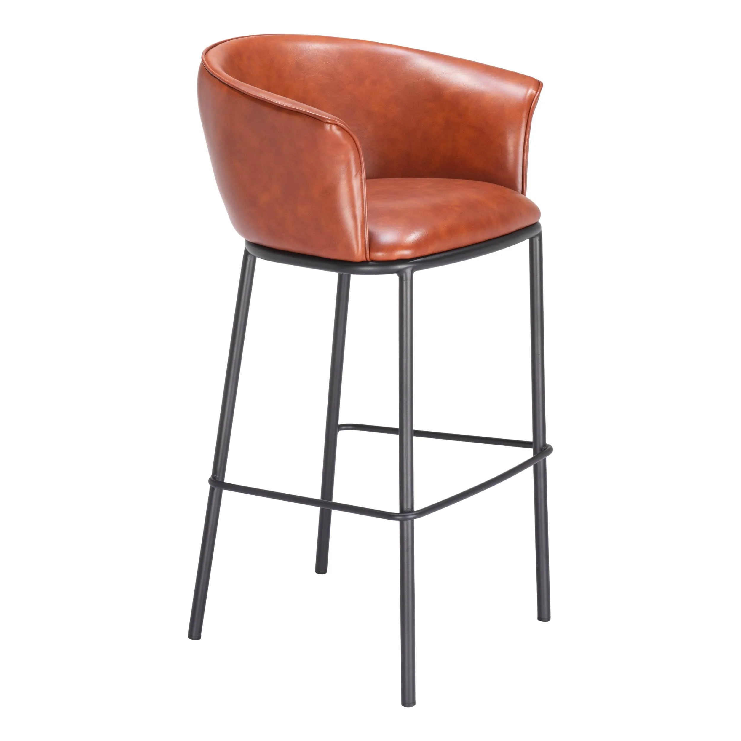 Garston Bar Stool, Brown - Image 2