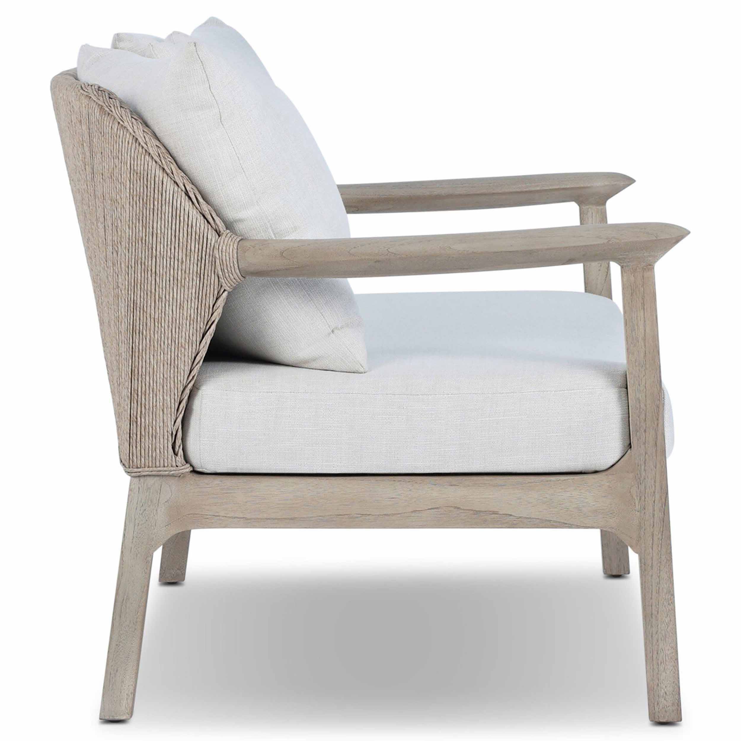 Gelina Outdoor Sofa, Cream by Four Hands - Image 3