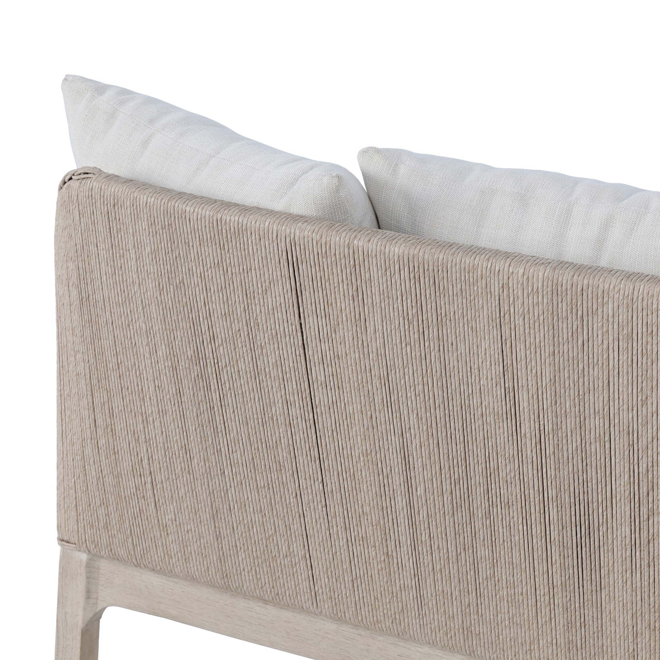 Gelina Outdoor Sofa, Cream by Four Hands - Image 7