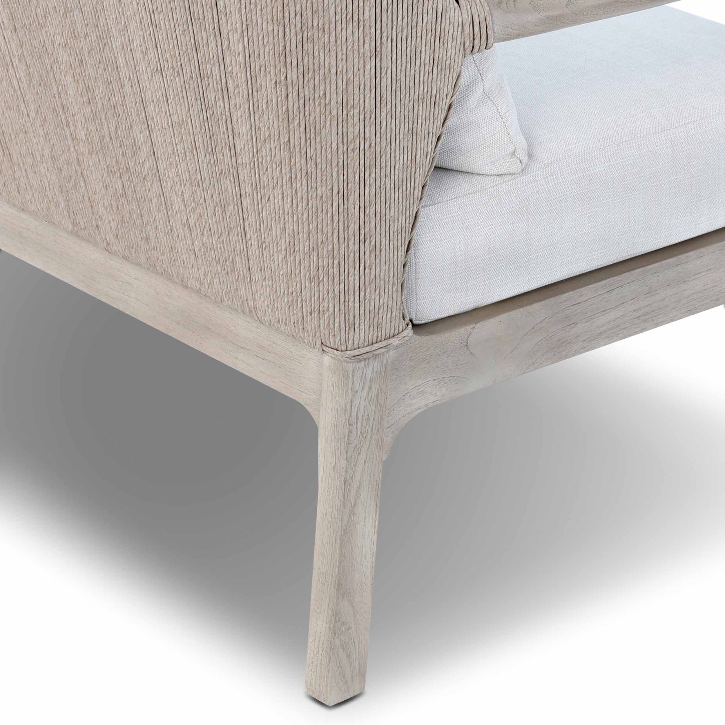 Gelina Outdoor Sofa, Cream by Four Hands - Image 8