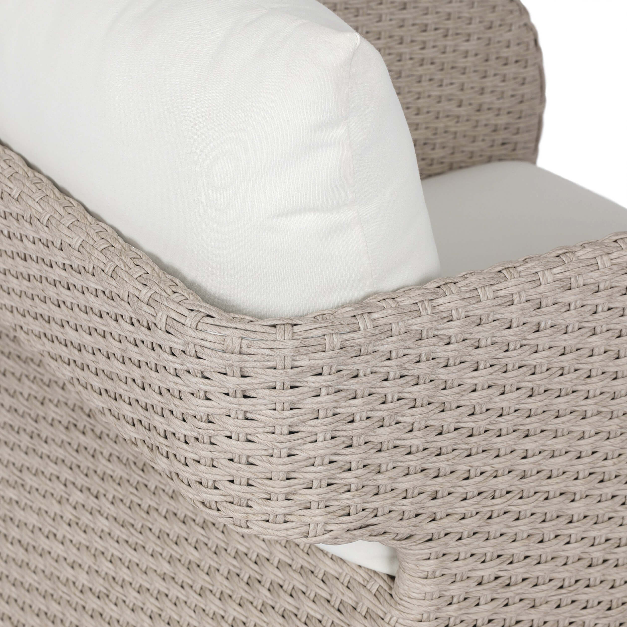 Geneva Outdoor Swivel Chair, Arashi Salt by Four Hands - Image 5