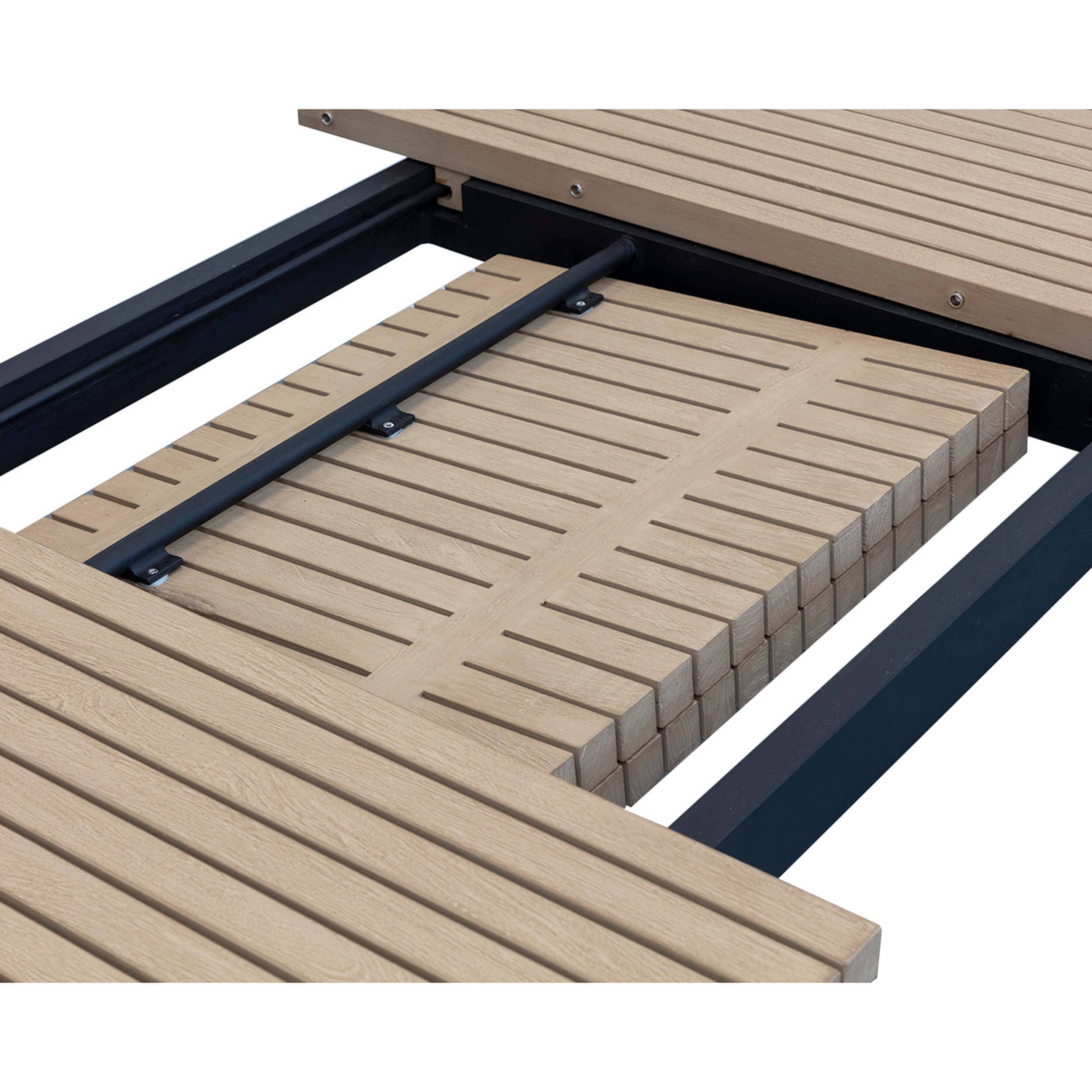 Geneve Outdoor Extension Dining Table, Drift Brown - Image 5