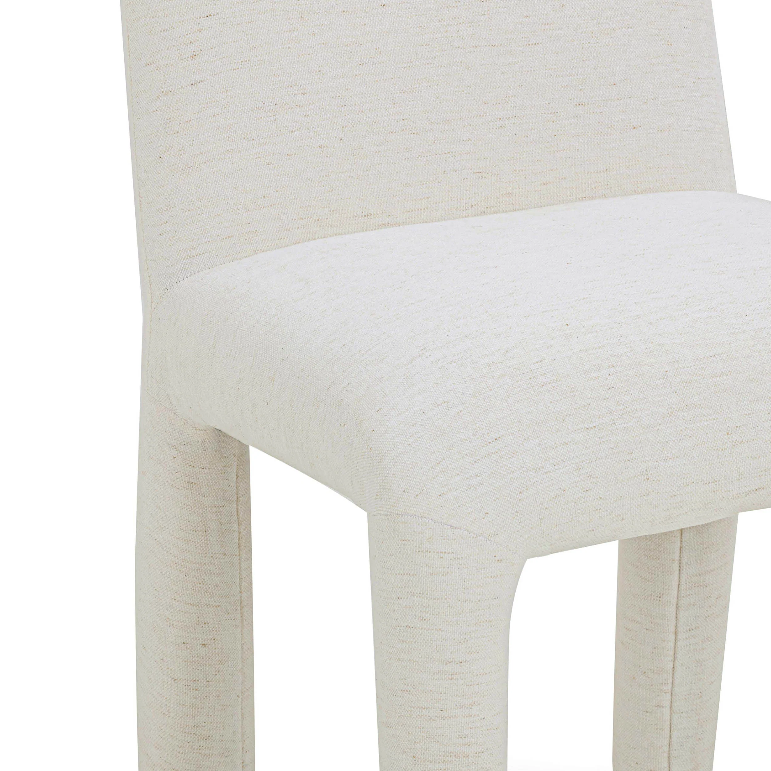 Georgia Chenille Dining Chair, Cream - Image 5