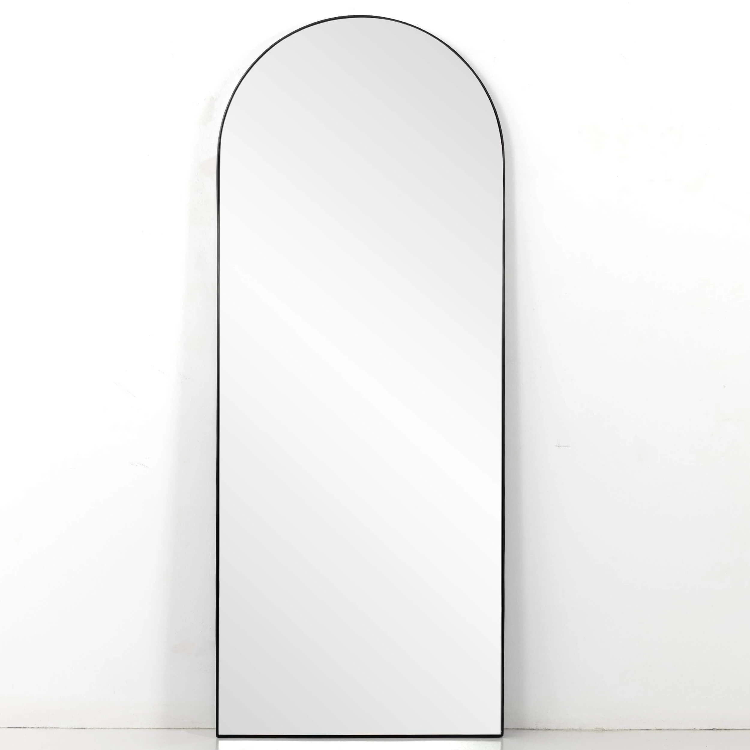 Georgina Floor Mirror, Iron Matte Black by Four Hands