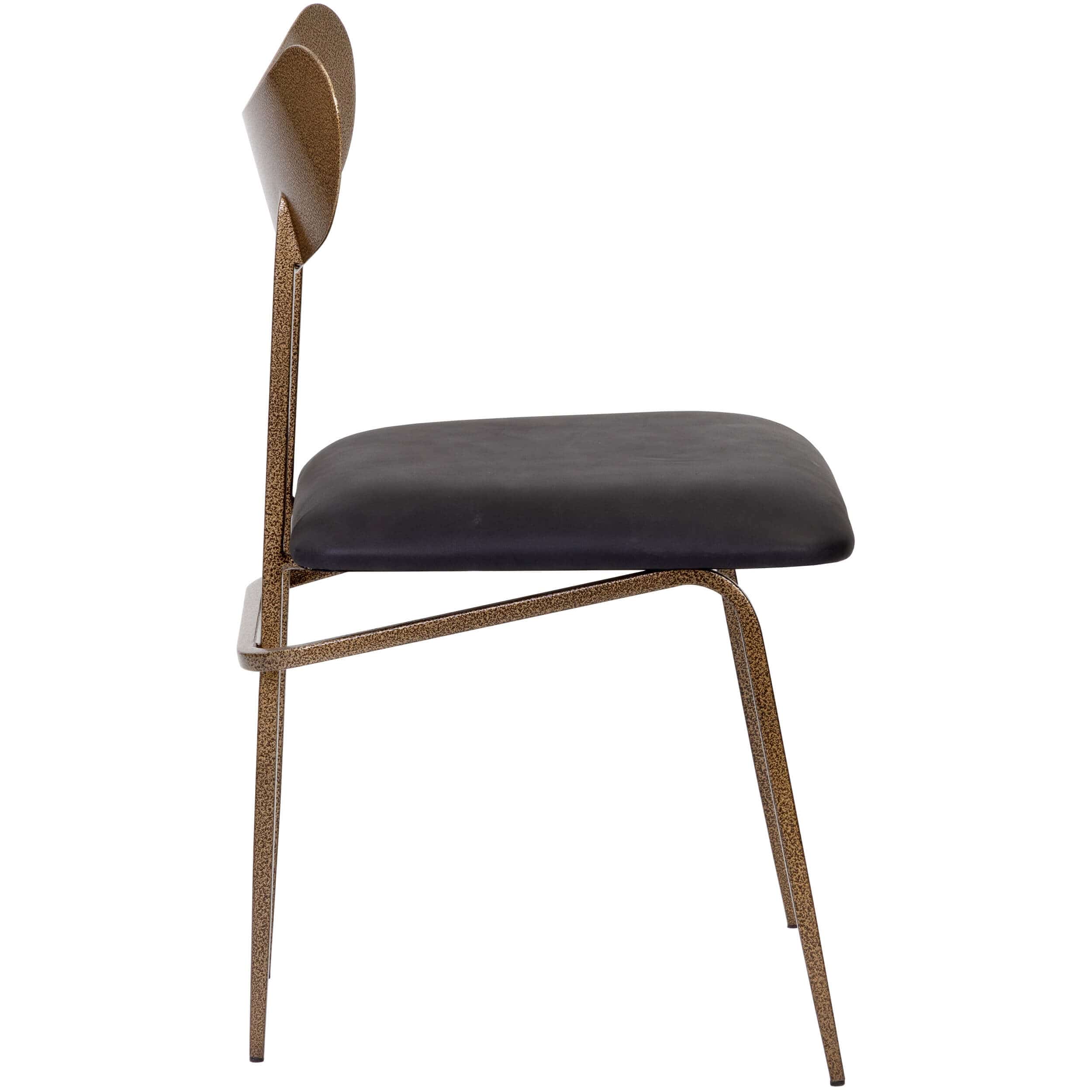 Gibbons Leather Dining Chair, Charcoal Black, Set of 2 - Image 3