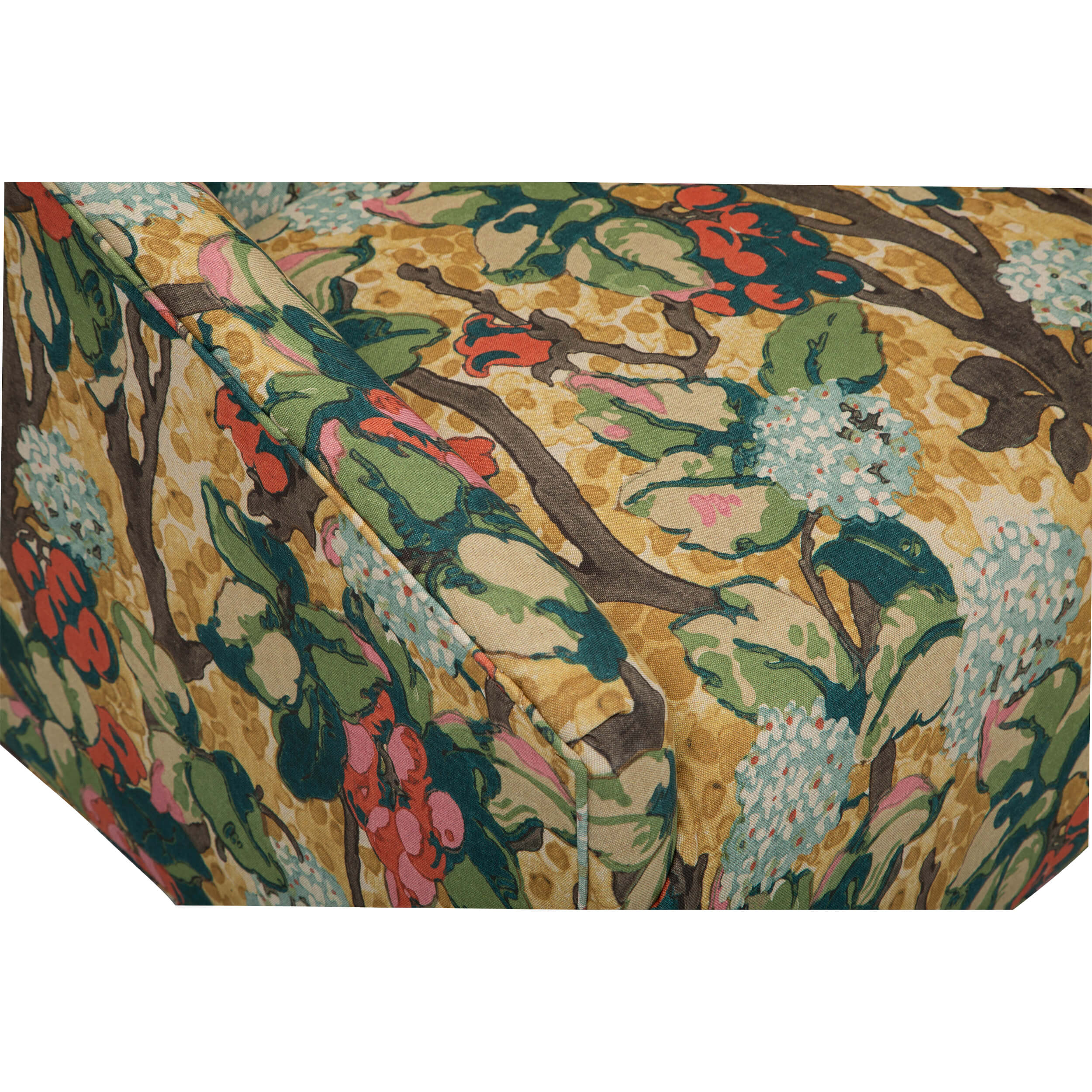 Gigi Swivel Glider, Blossoms Ochre - Image 5
