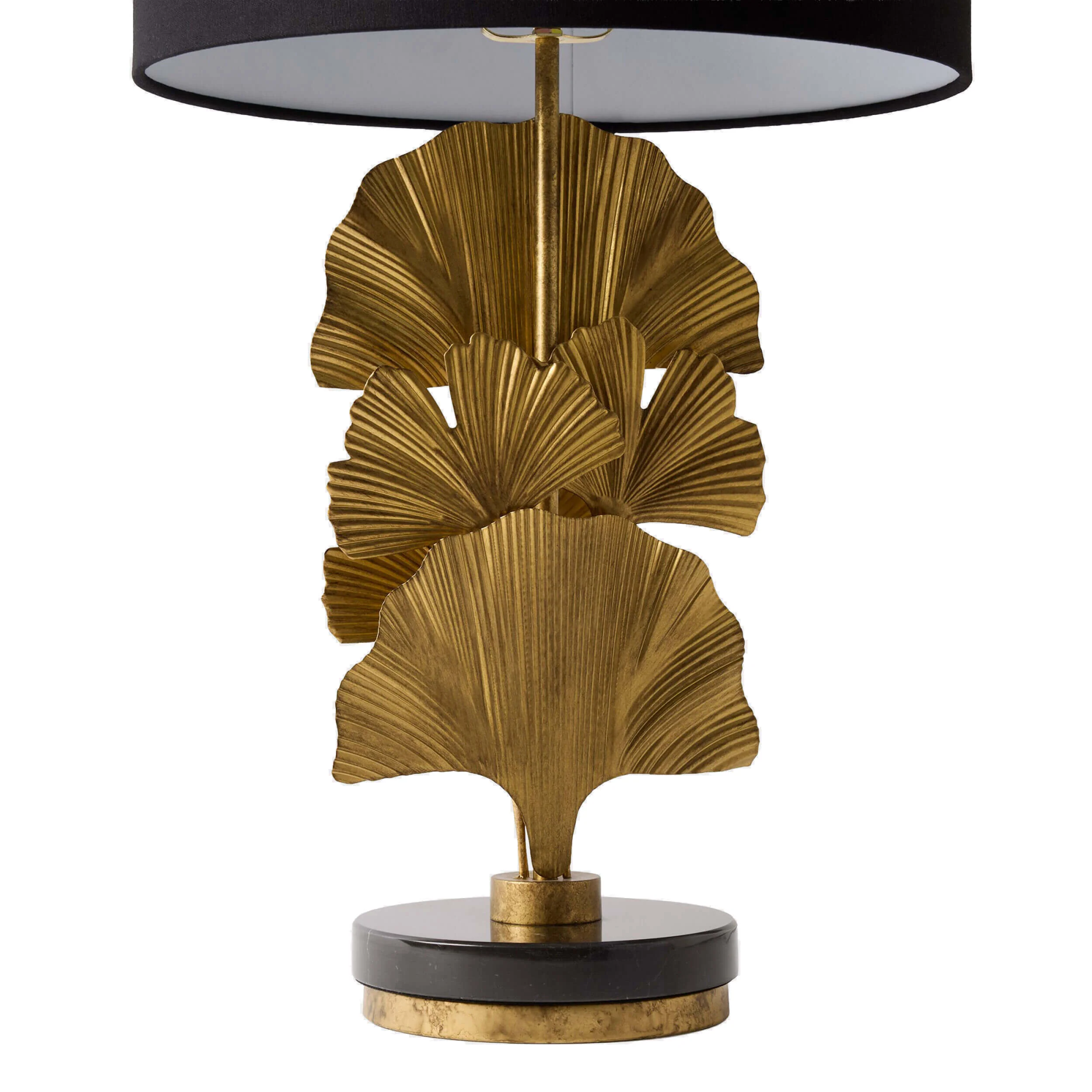 Ginkgo Leaf Lamp, Brass - Image 4